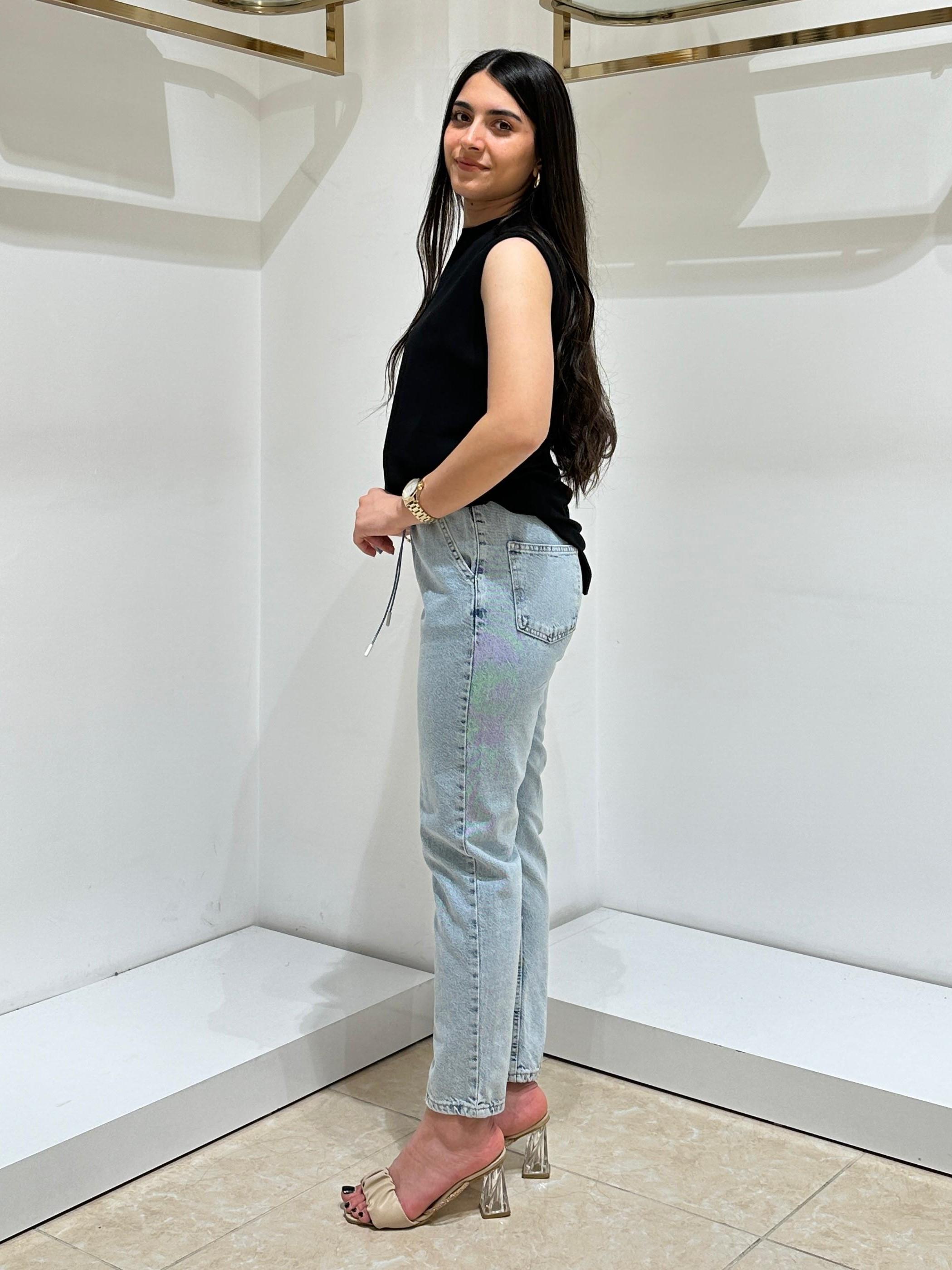 İKOLL BELİ LASTİKLİ JEAN 0029989 Mavi