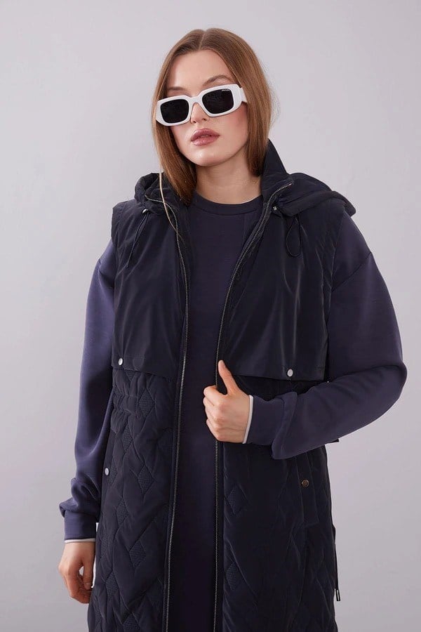 LEVİDOR YELEK 710036 Lacivert