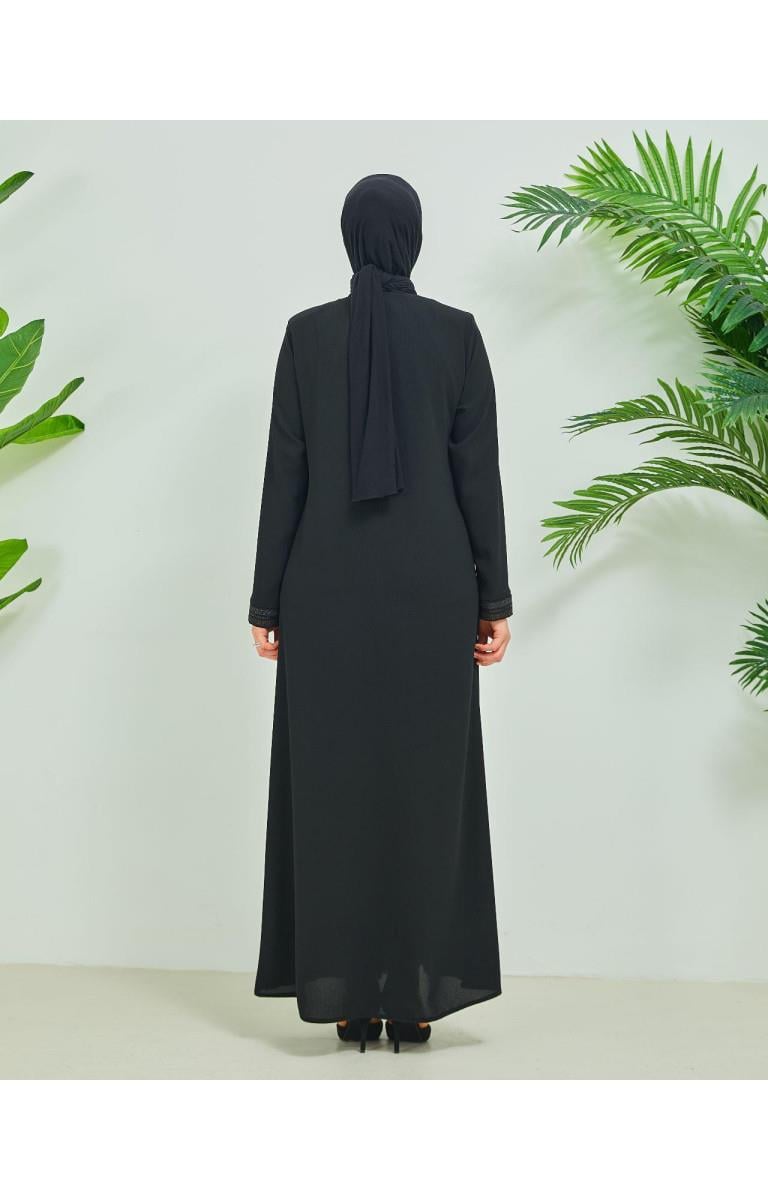 MODA HAYME NAKIŞLI FERACE 2178 Siyah