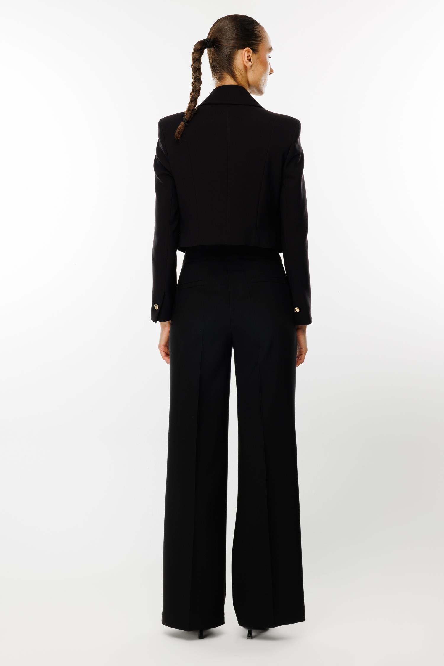 MODAİLGİ CROP CEKET 07055 Siyah