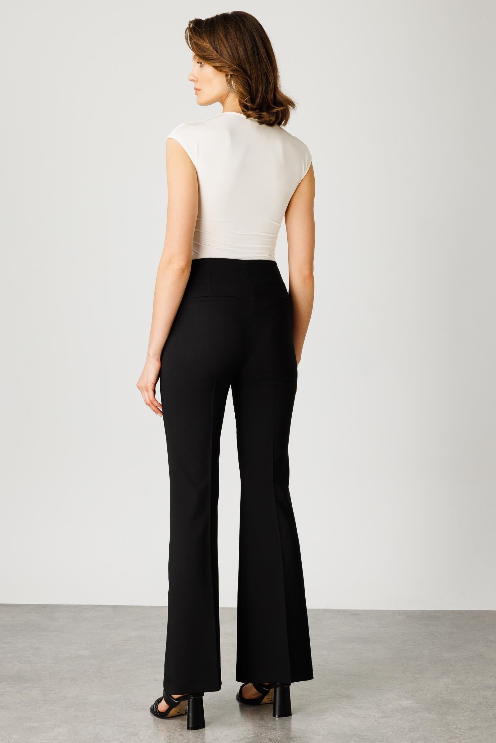 MODAİLGİ İSPANYOL PAÇA PANTOLON 04579 Siyah