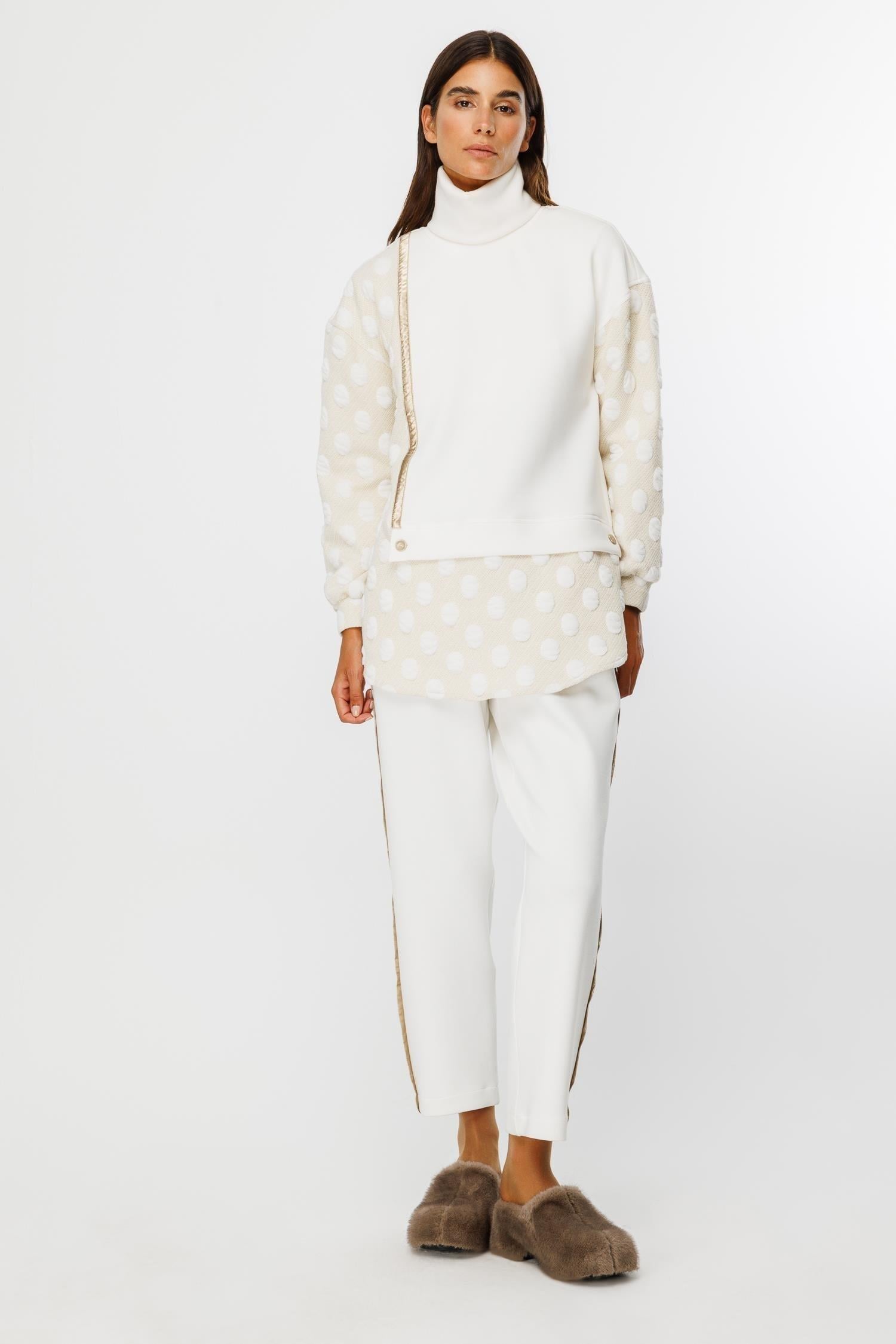 MODAİLGİ ÖRME TUNİK 01534 Ekru