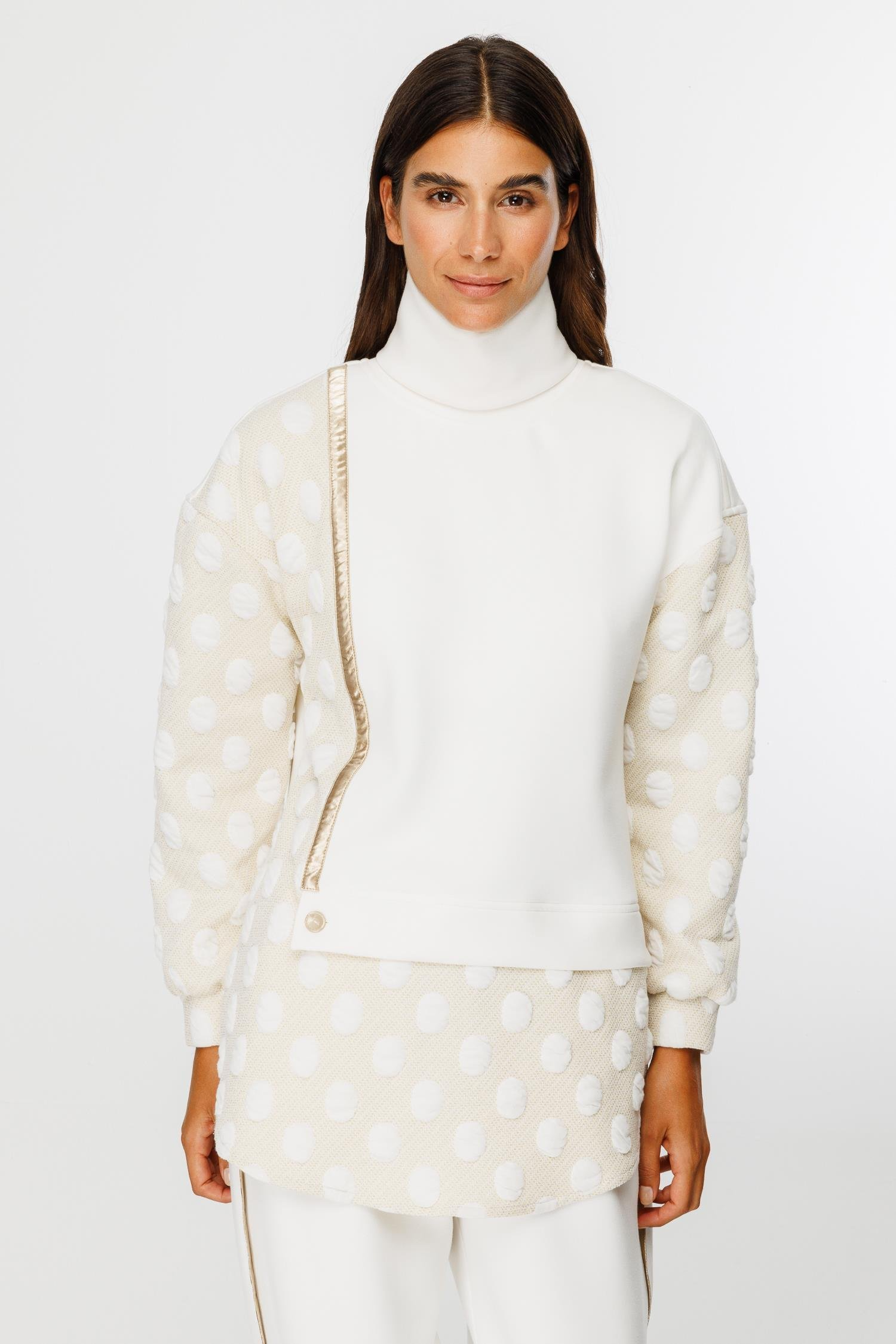 MODAİLGİ ÖRME TUNİK 01534 Ekru