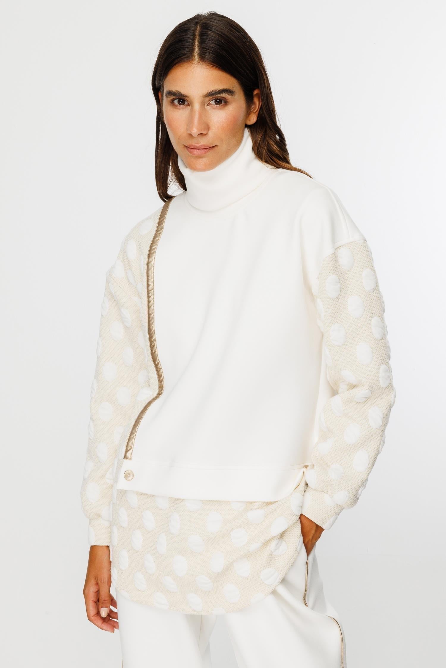 MODAİLGİ ÖRME TUNİK 01534 Ekru