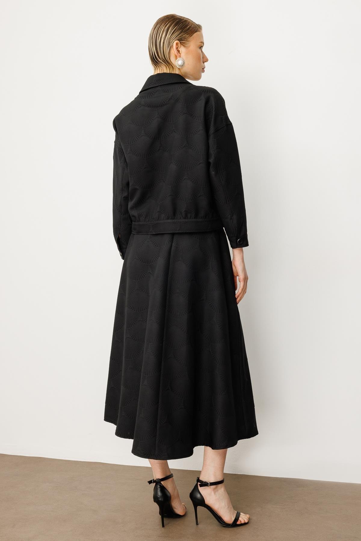 MODAİLGİ Oversize Kısa Mont 75208 Siyah