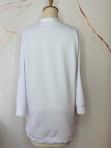 MOODBASİC ÇİÇEK NAKIŞLI SWEATSHIRT MM21.0328 Ekru