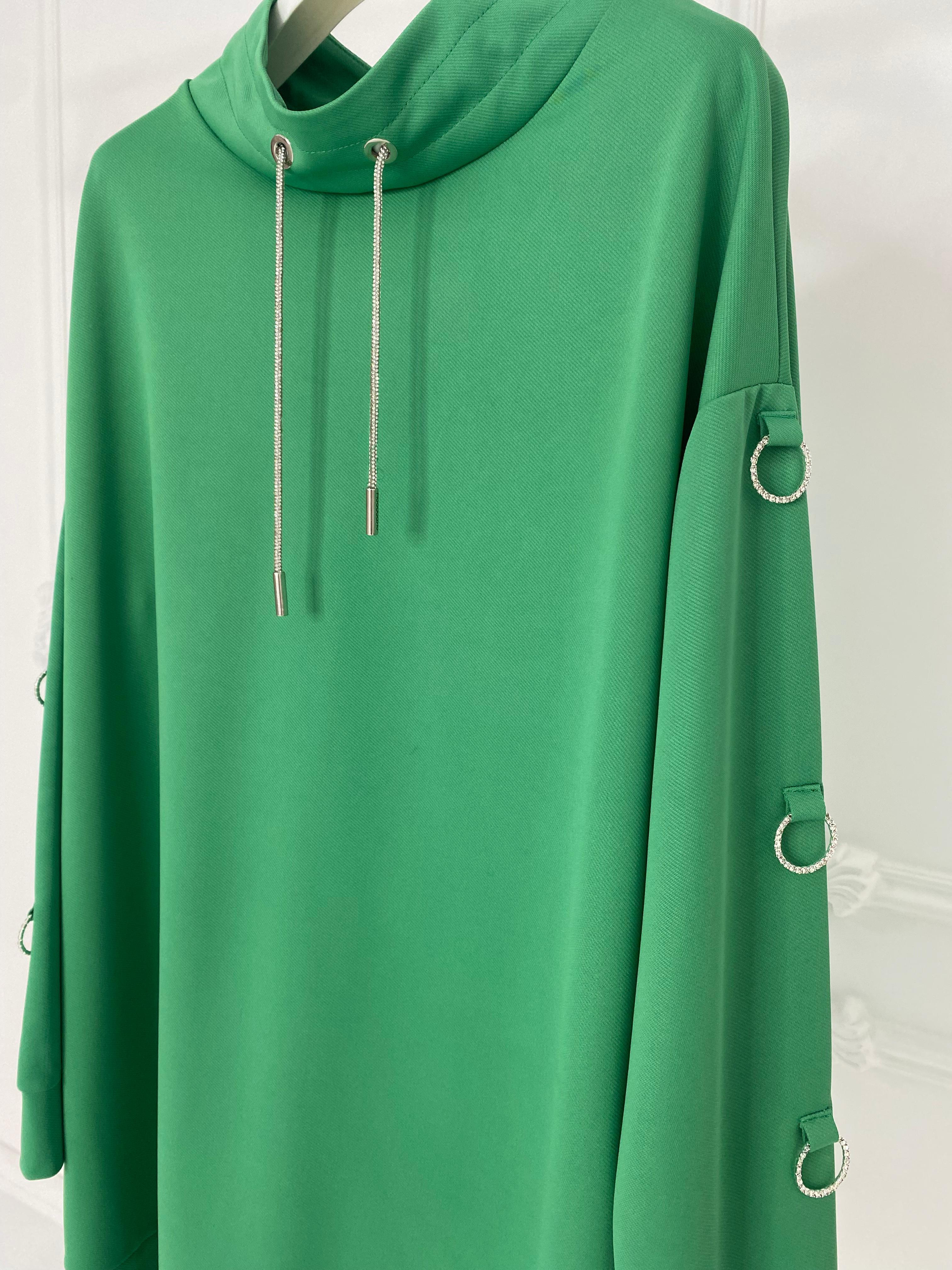 MOODBASİC HALKA AKSESUARLI TUNİK MB21.273 Yeşil