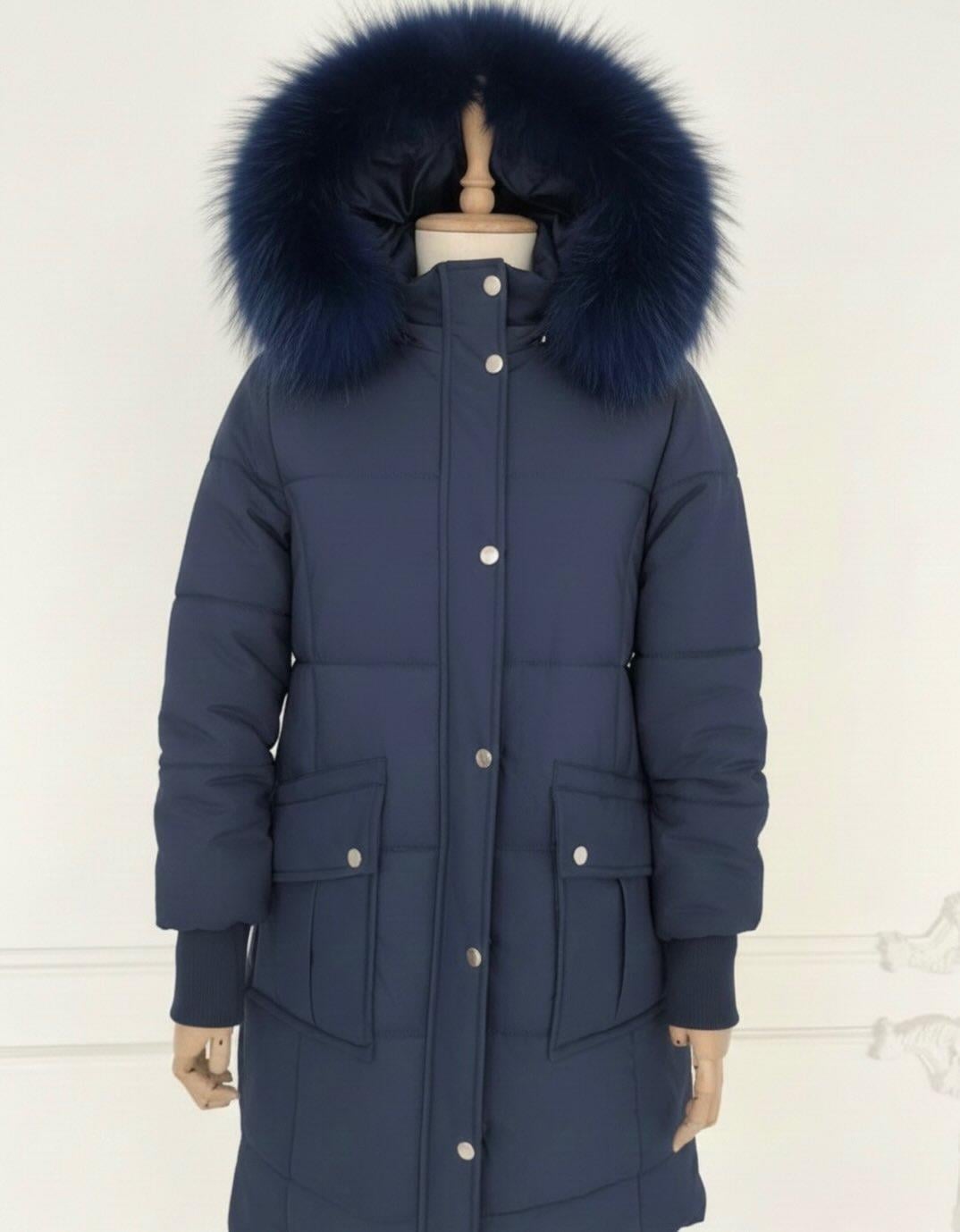 MOODBASİC KAPÜŞONLU ÇITÇITLI MONT MB18.75 Lacivert