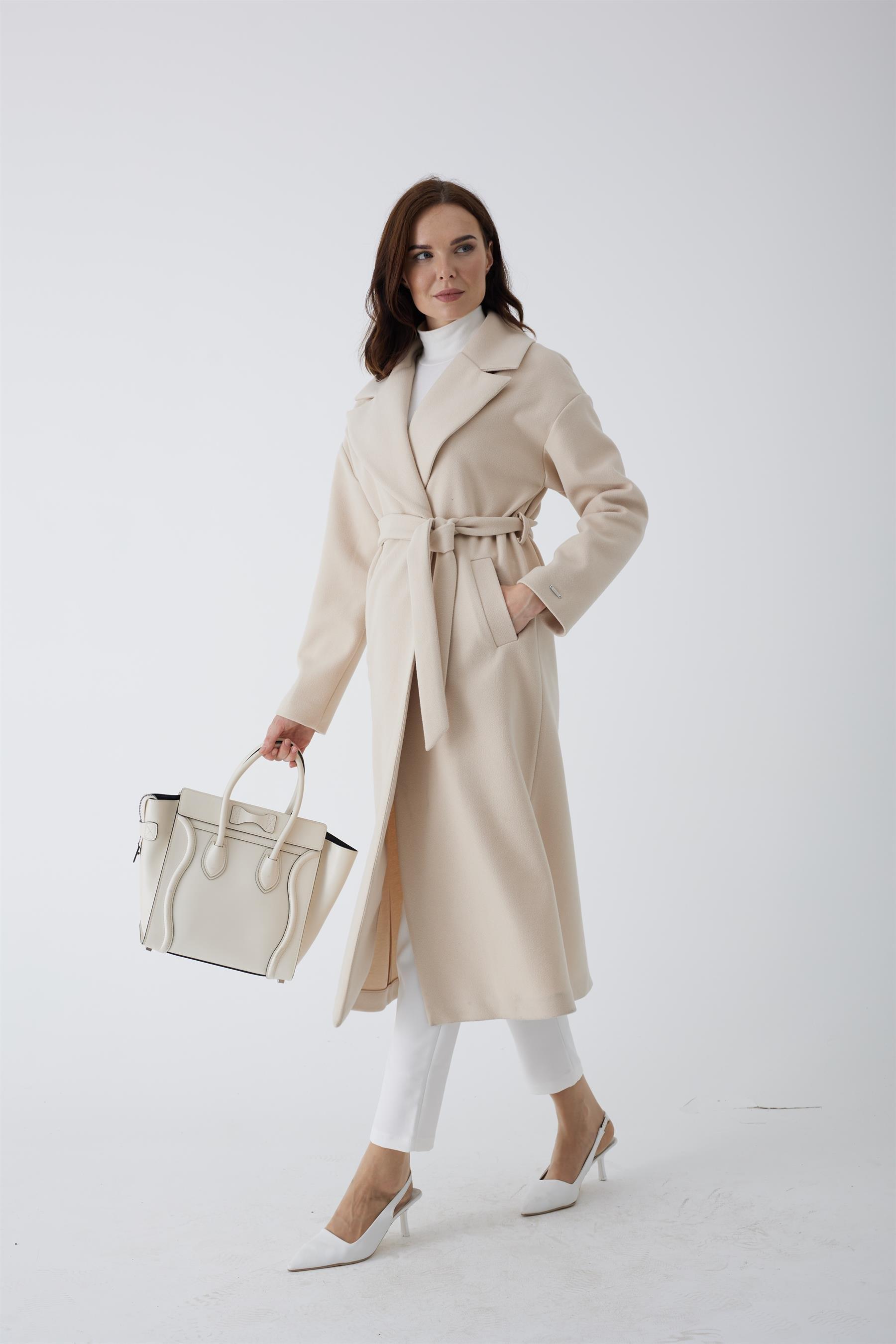 MOODBASİC KAŞE UZUN KABAN MB14.19 Bej