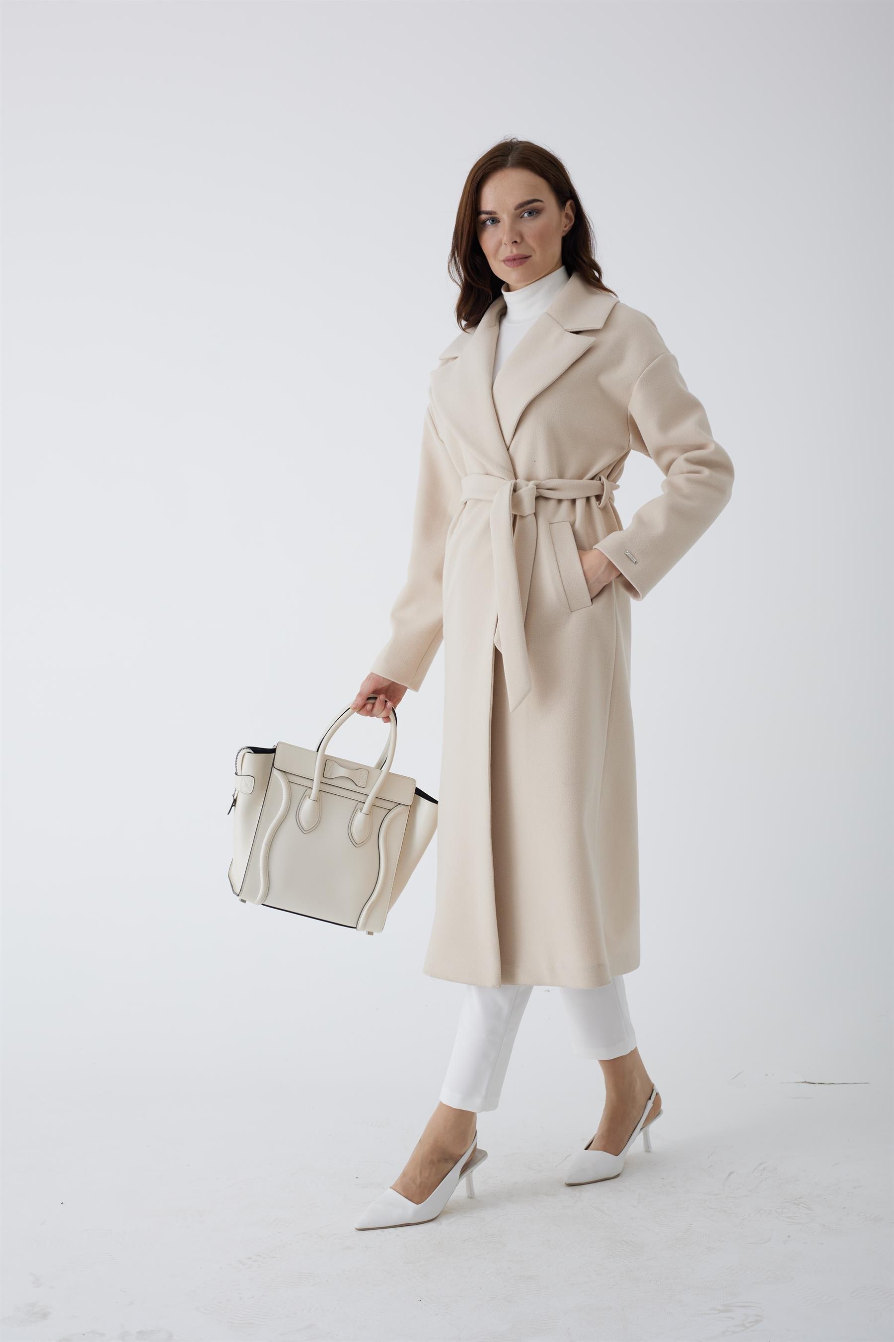 MOODBASİC KAŞE UZUN KABAN MB14.19 Bej