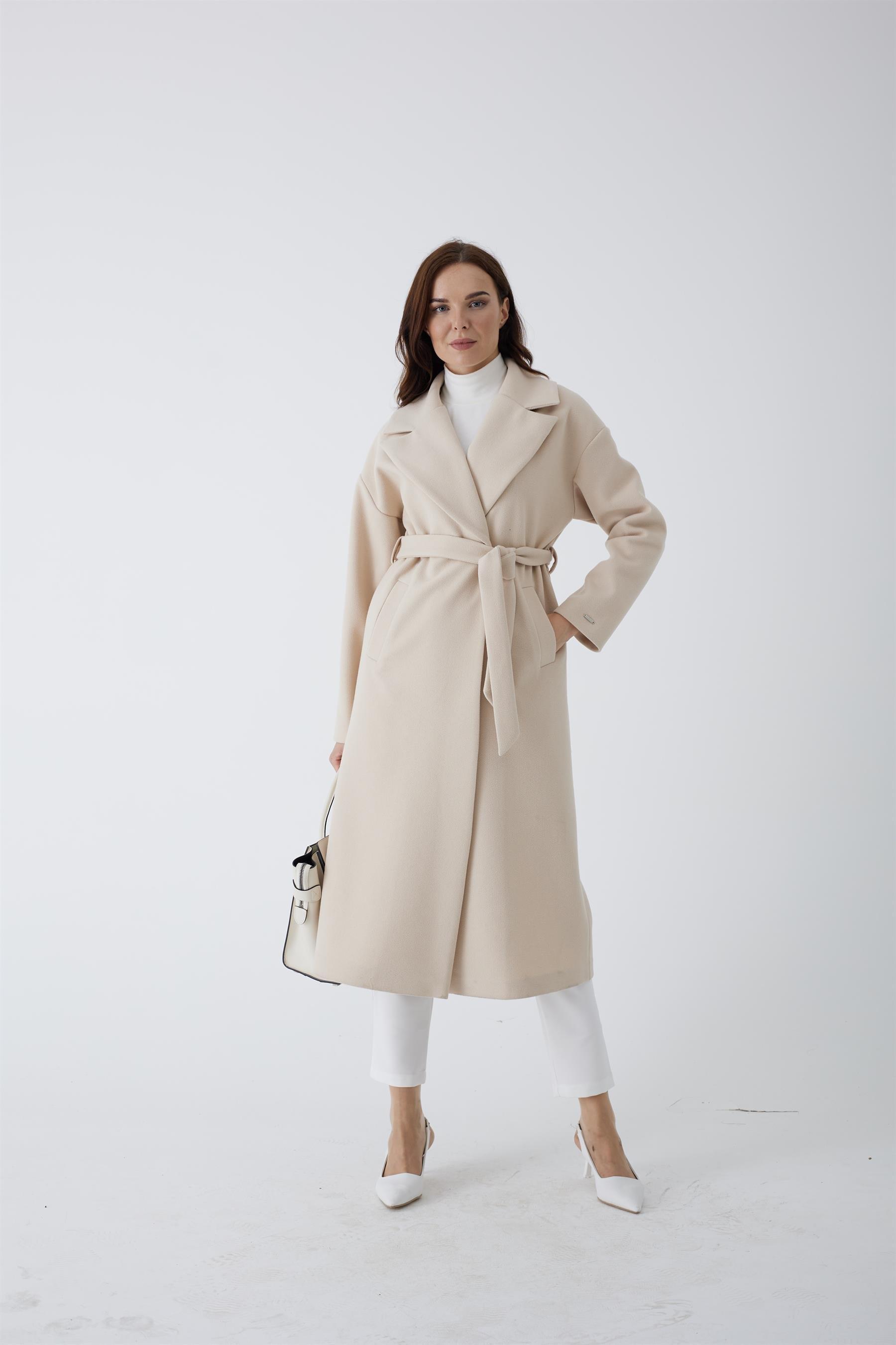 MOODBASİC KAŞE UZUN KABAN MB14.19 Bej