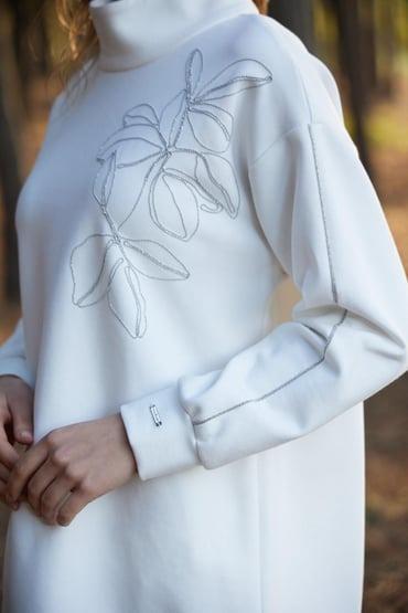 MOODBASİC NAKIŞ DETAYLI TAKIM MB24.704 Ekru