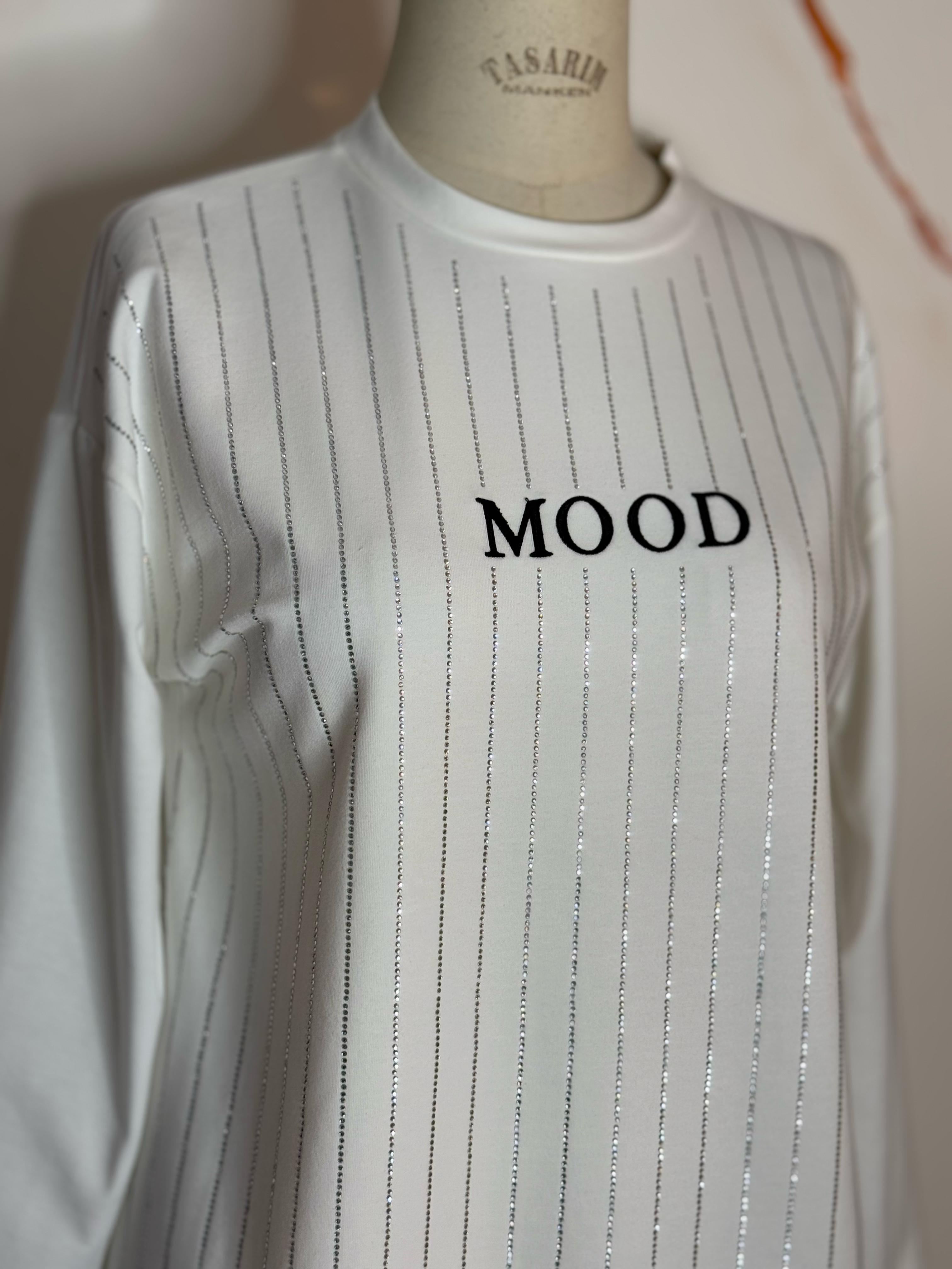 MOODBASİC SIRA TAŞLI SWEATSHİRT MM21.0324 Ekru