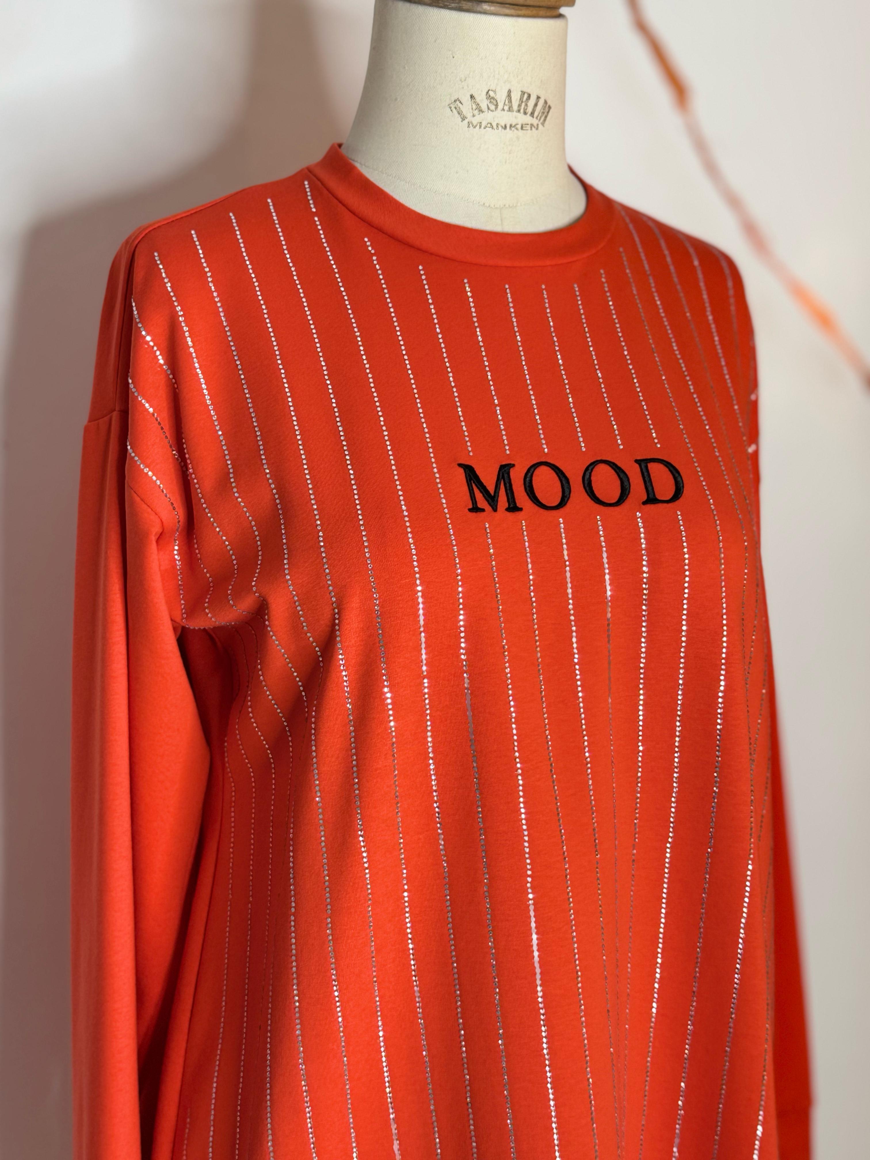 MOODBASİC SIRA TAŞLI SWEATSHİRT MM21.0324 MERCAN