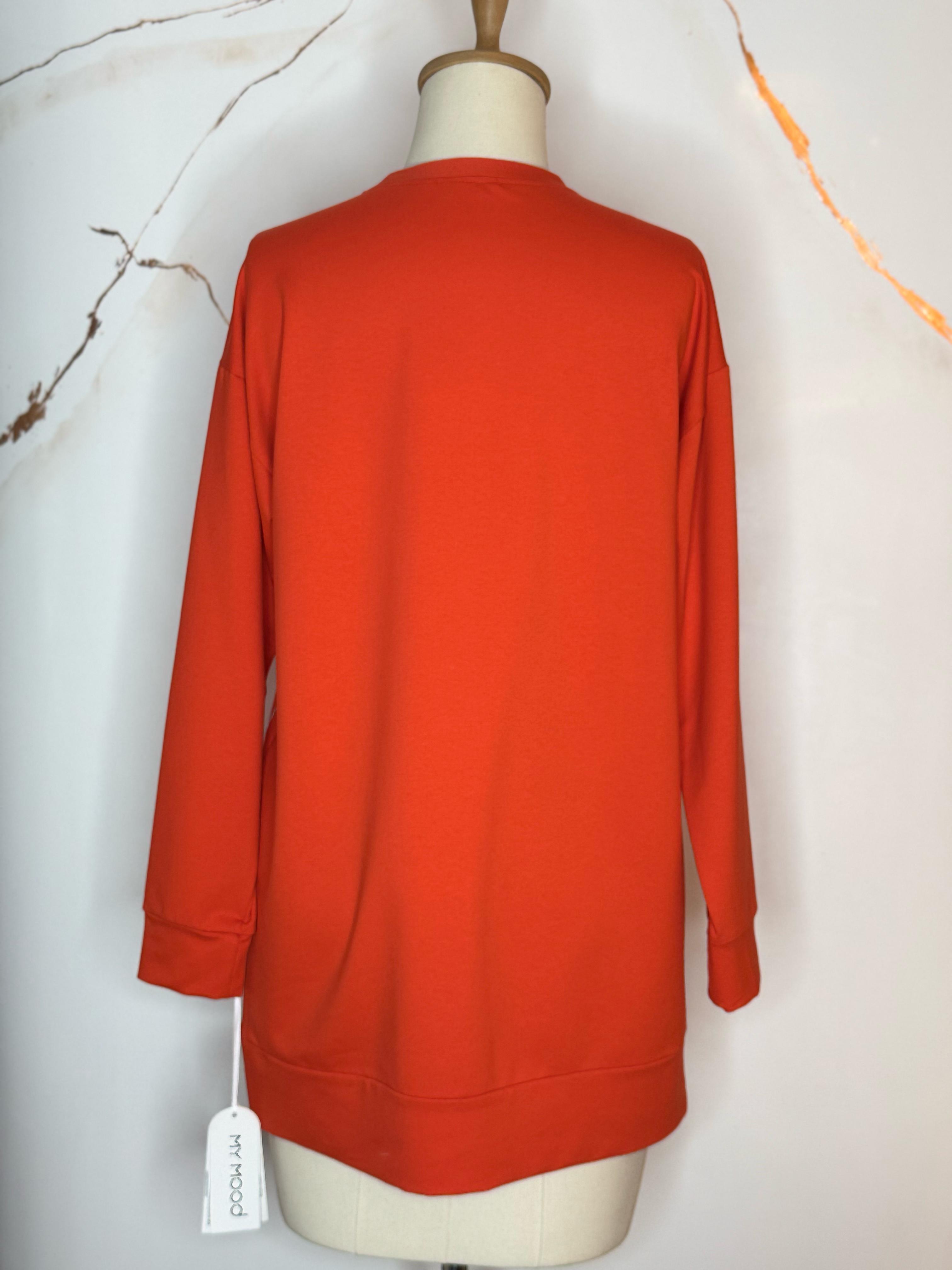 MOODBASİC SIRA TAŞLI SWEATSHİRT MM21.0324 MERCAN