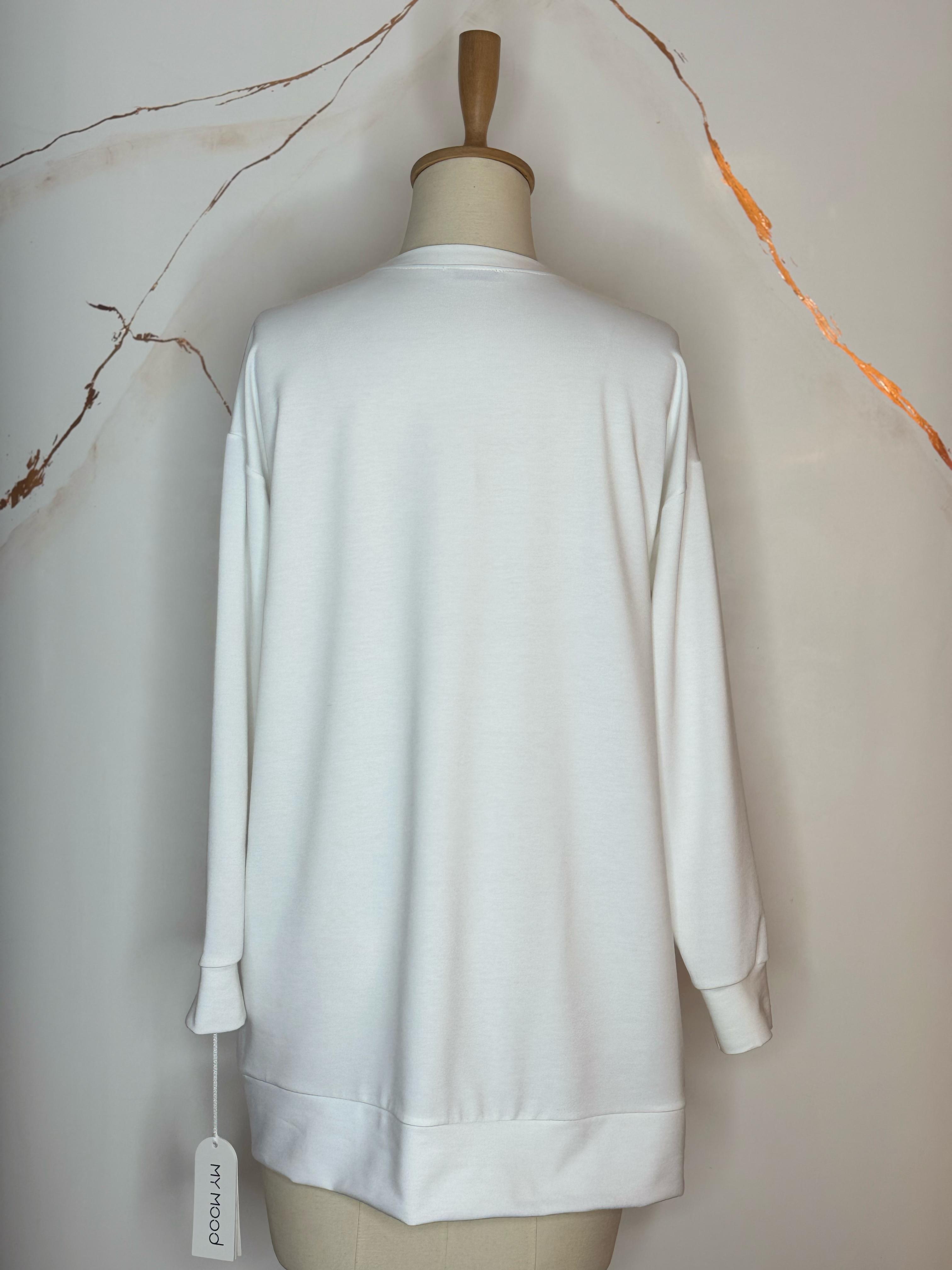 MOODBASİC SIRA TAŞLI SWEATSHİRT MM21.0324 Ekru
