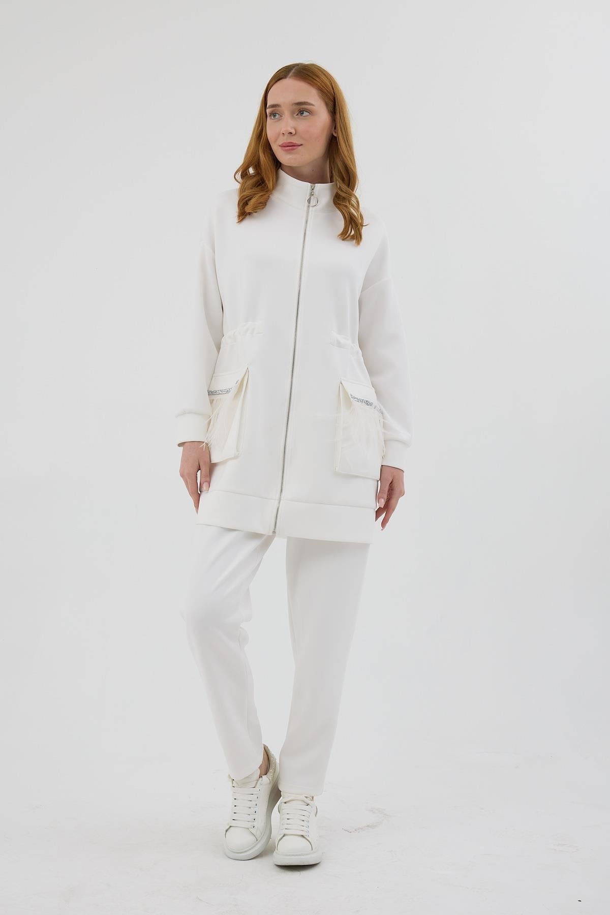 MOODBASİC TAŞ ŞERİTLİ TAKIM MB08.305 Ekru