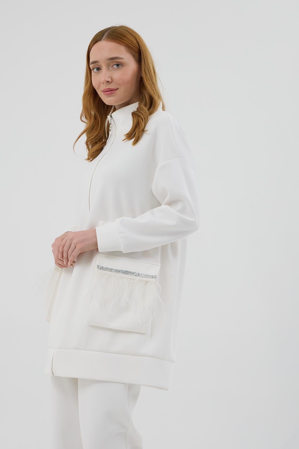 MOODBASİC TAŞ ŞERİTLİ TAKIM MB08.305 Ekru