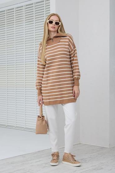 MOODBASİC TRİKO KAZAK MB30.33 Bej