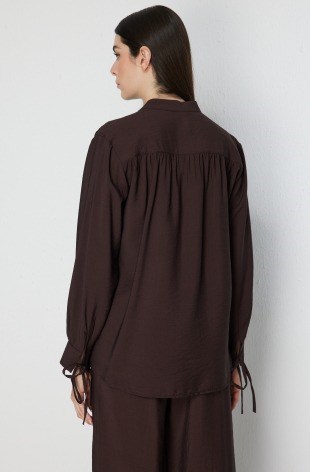 ON FASHION BLUZ 72355 KAHVE
