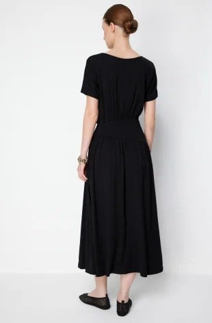 ON FASHION ELBİSE 76488 Siyah