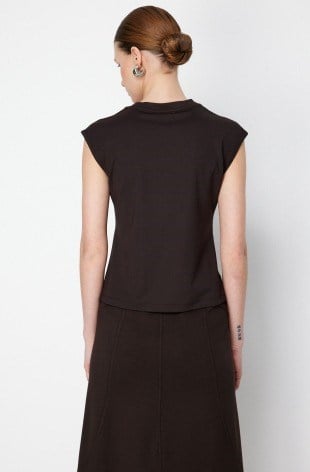 ON FASHION KOLSUZ BLUZ 71431 Siyah