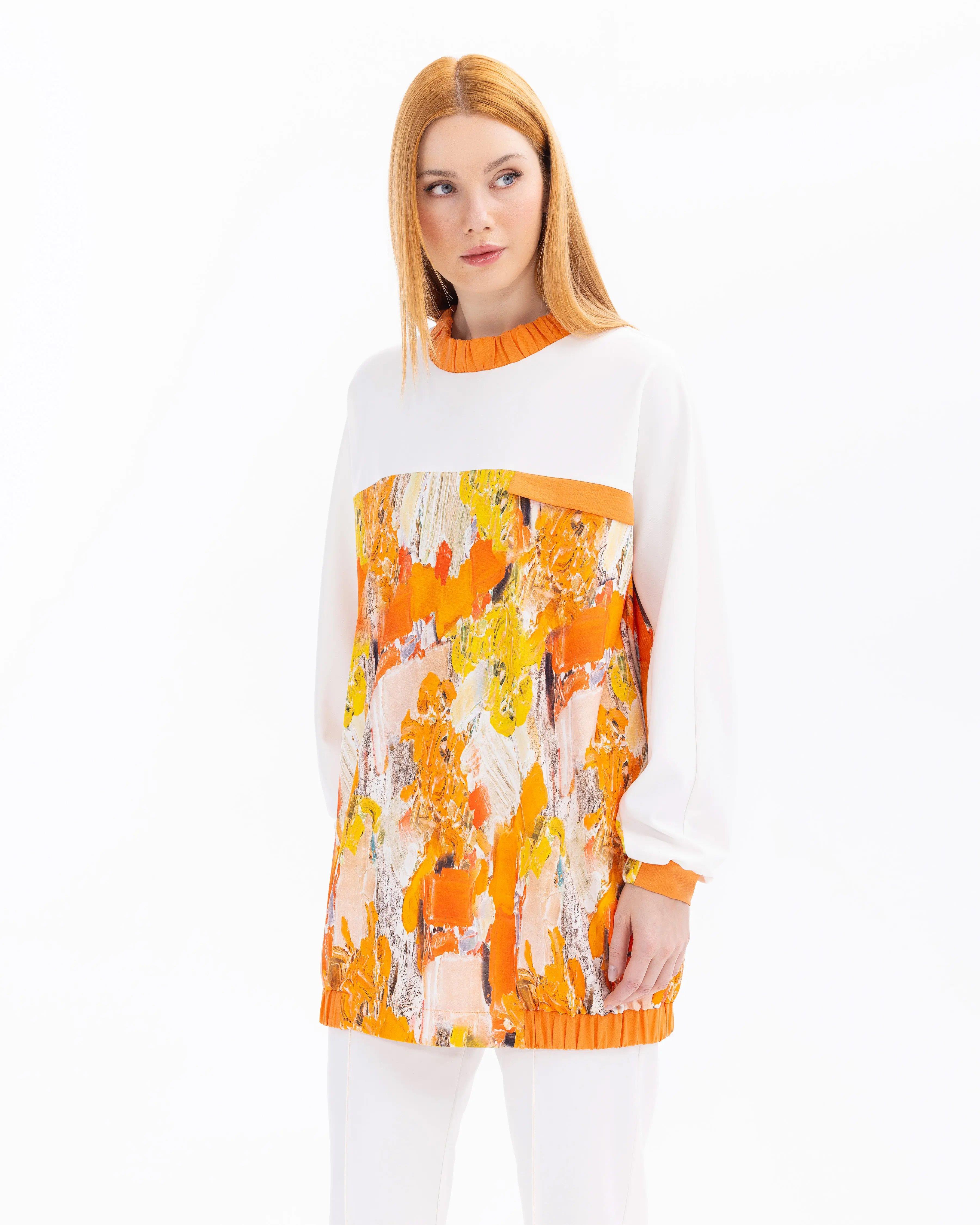 SCL BASKILI SWEATSHIRT -501009 Turuncu