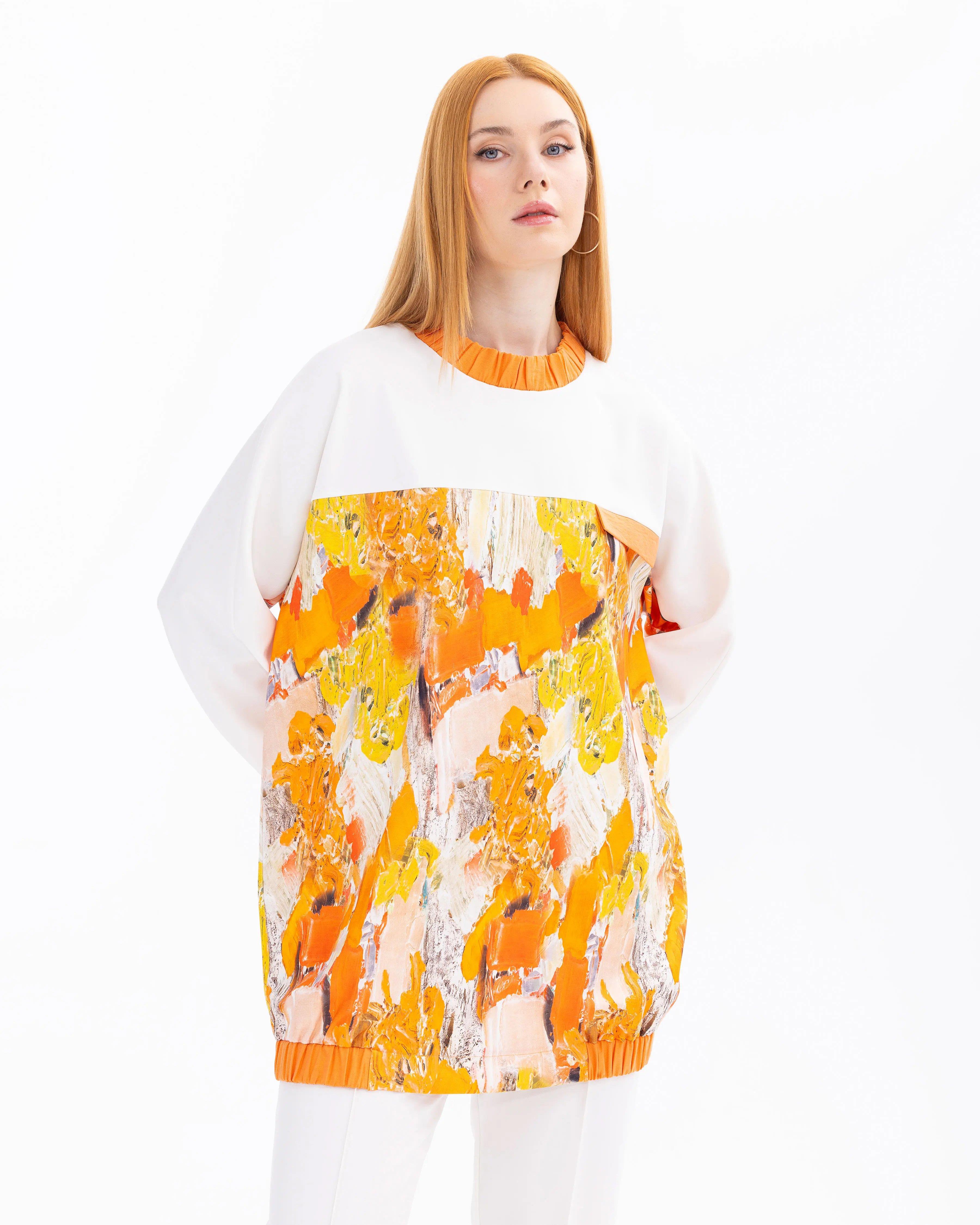 SCL BASKILI SWEATSHIRT -501009 Turuncu