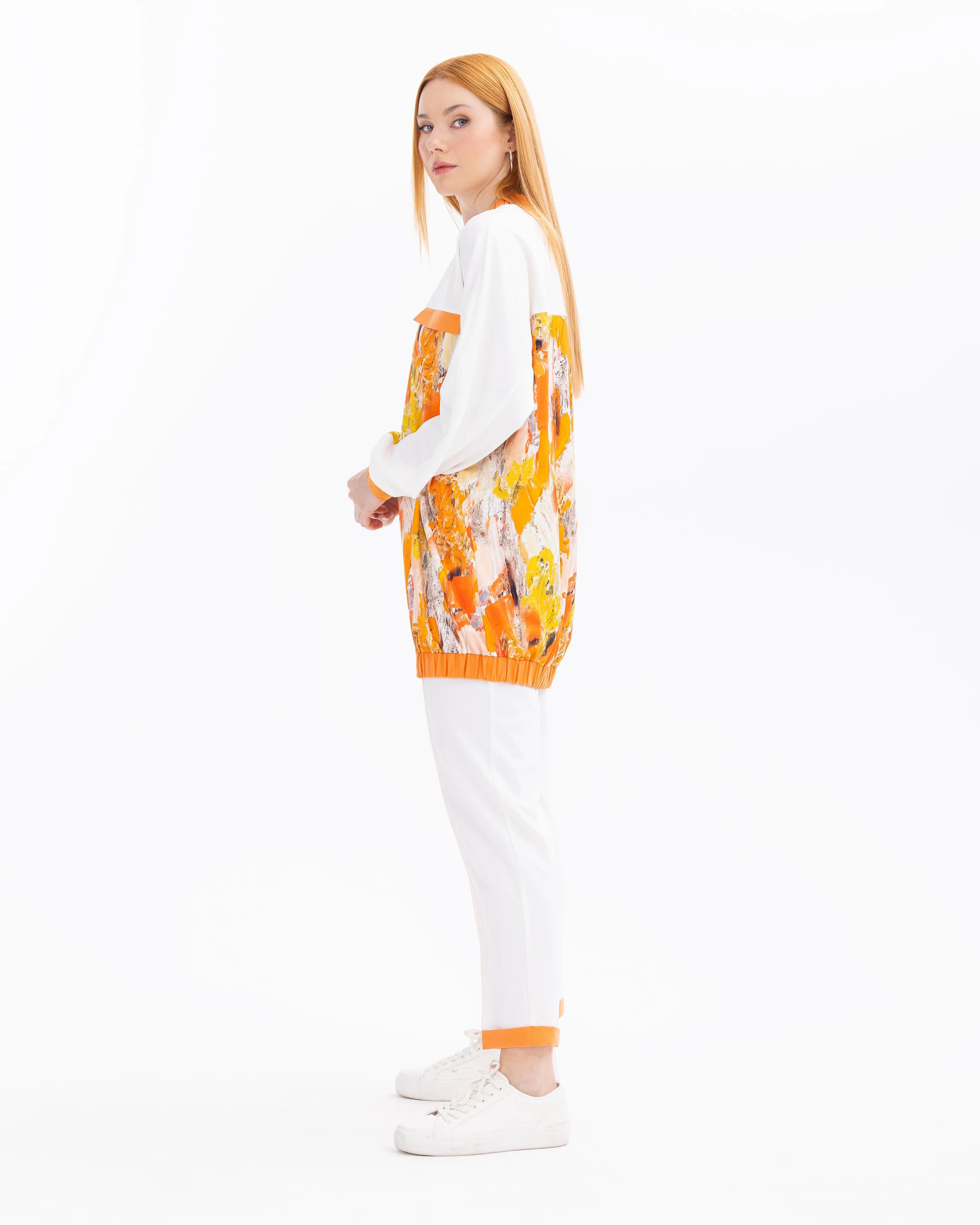 SCL BASKILI SWEATSHIRT -501009 Turuncu