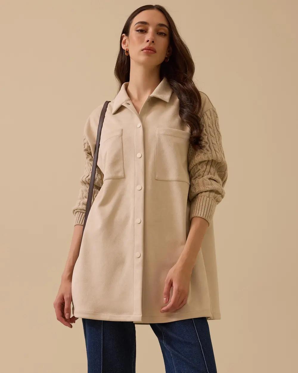 SCL GÖMLEK-252511012 Bej