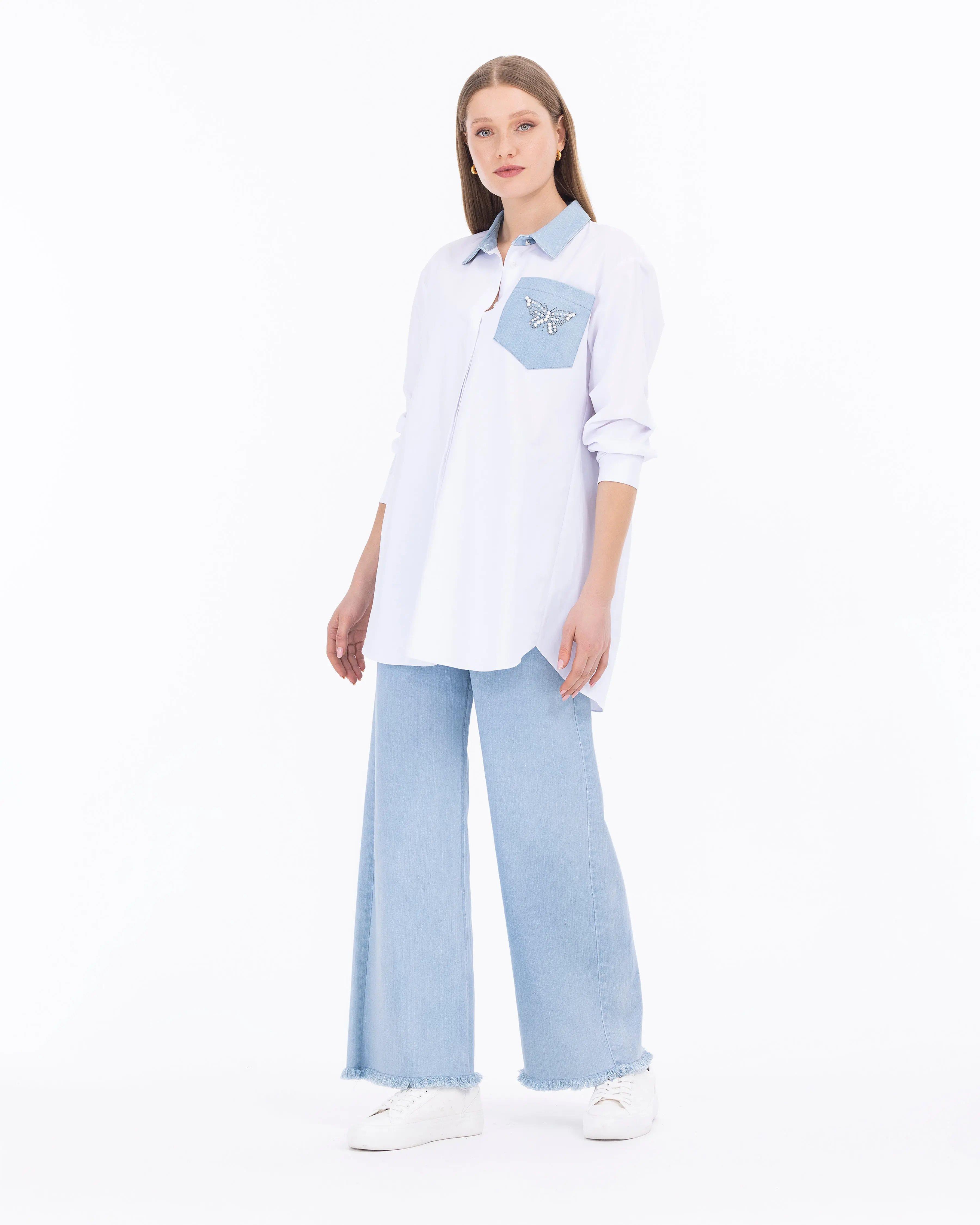 SCL Jean Pantolon - 232501006 Mavi Jean