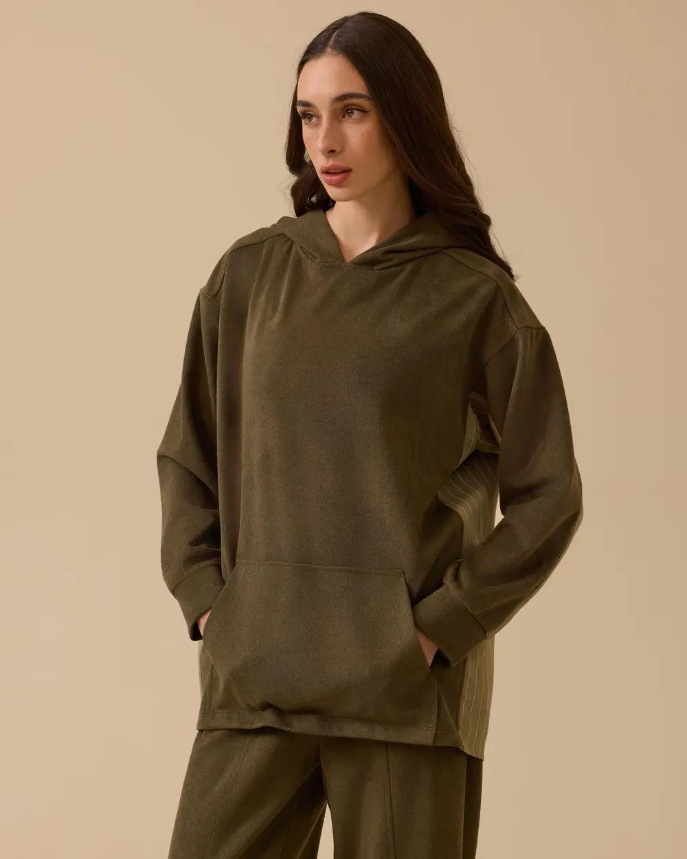 SCL Sweatshirt -252311015 HAKİ