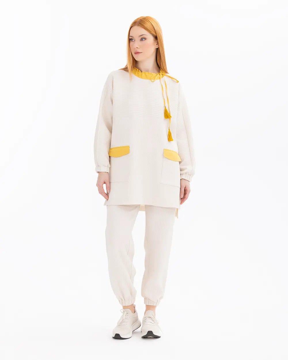 SCL SWEATSHIRT -501002 Krem