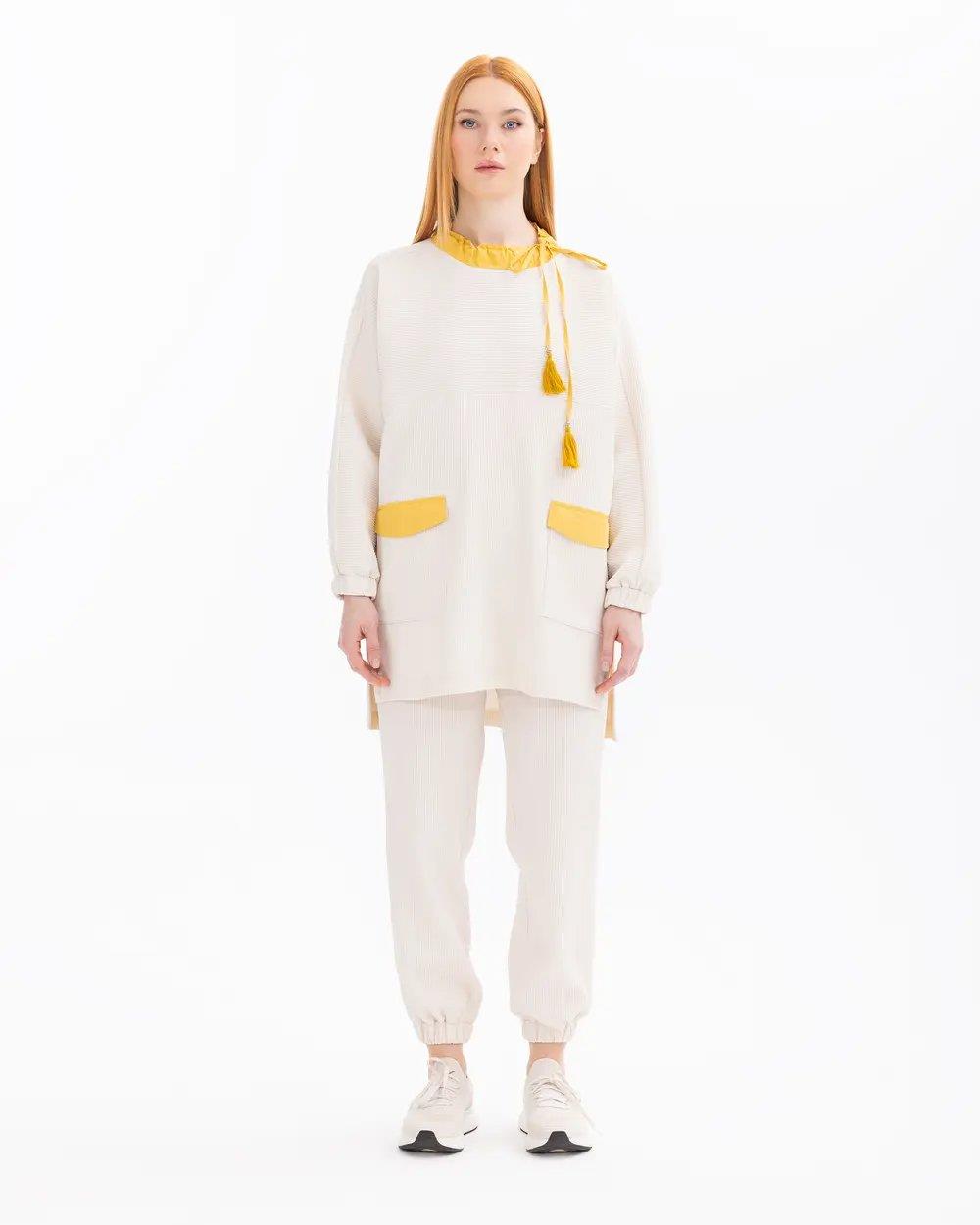 SCL SWEATSHIRT -501002 Krem
