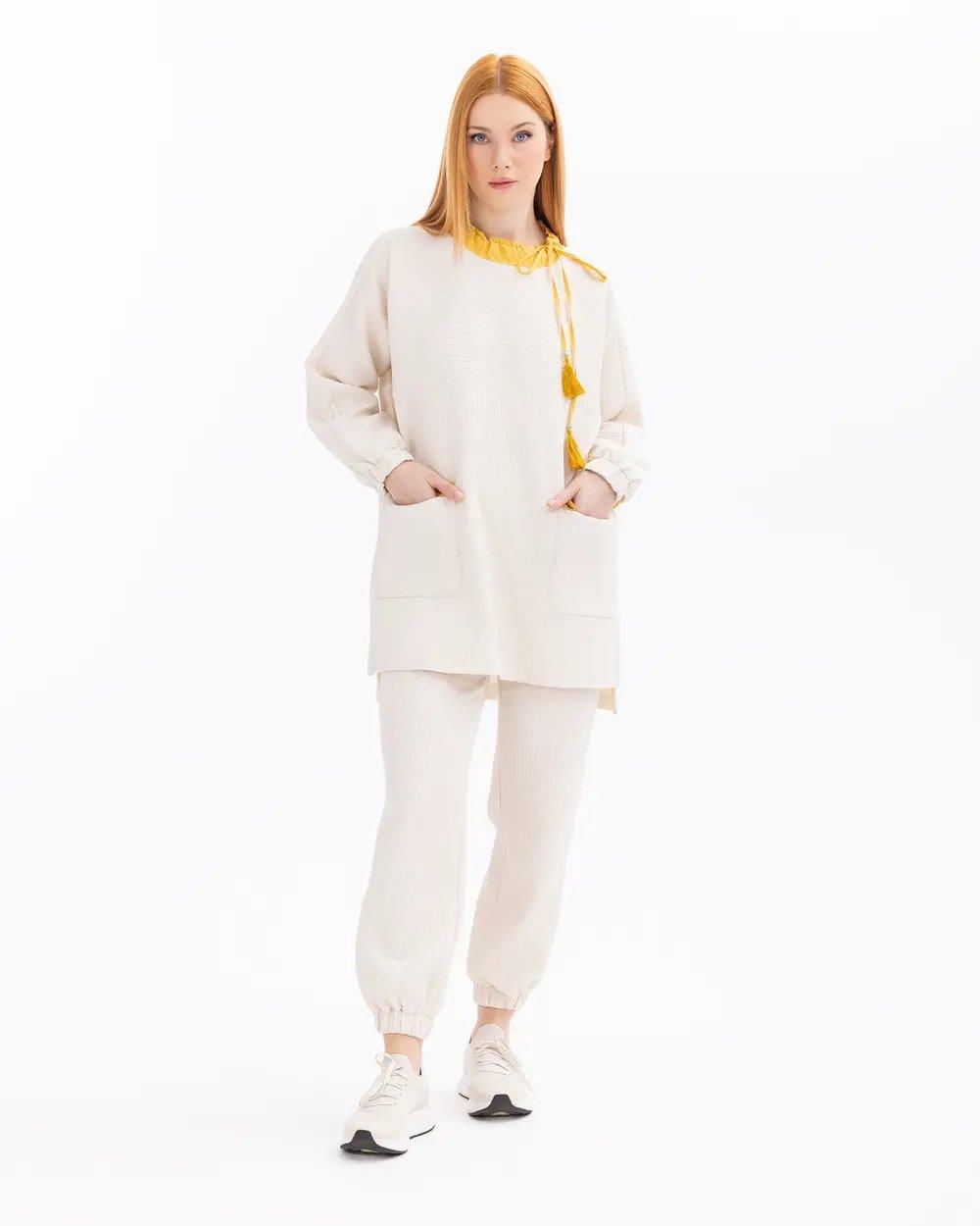 SCL SWEATSHIRT -501002 Krem