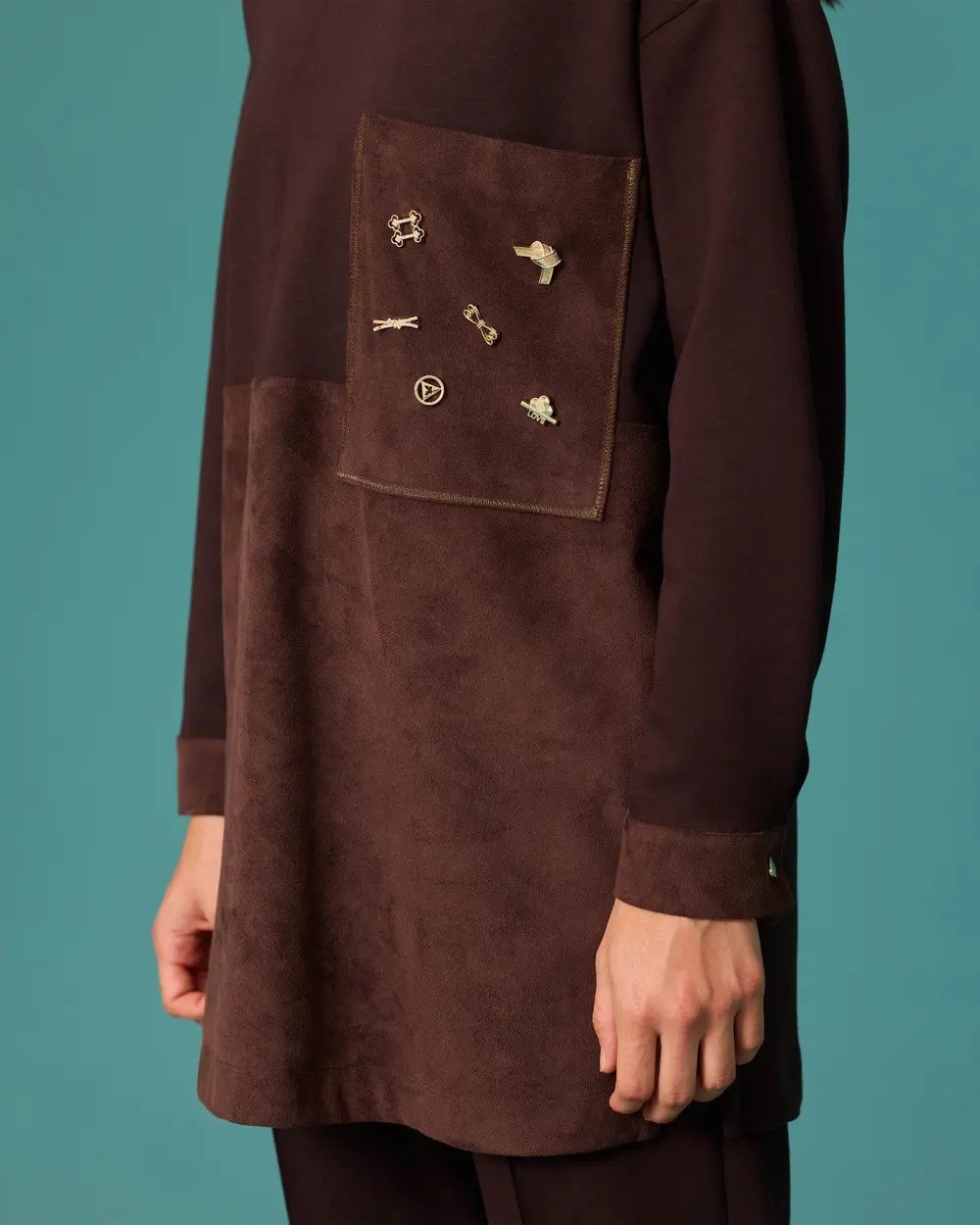 SCL Sweatshirt Tunik  - 10002621211004 Kahverengi