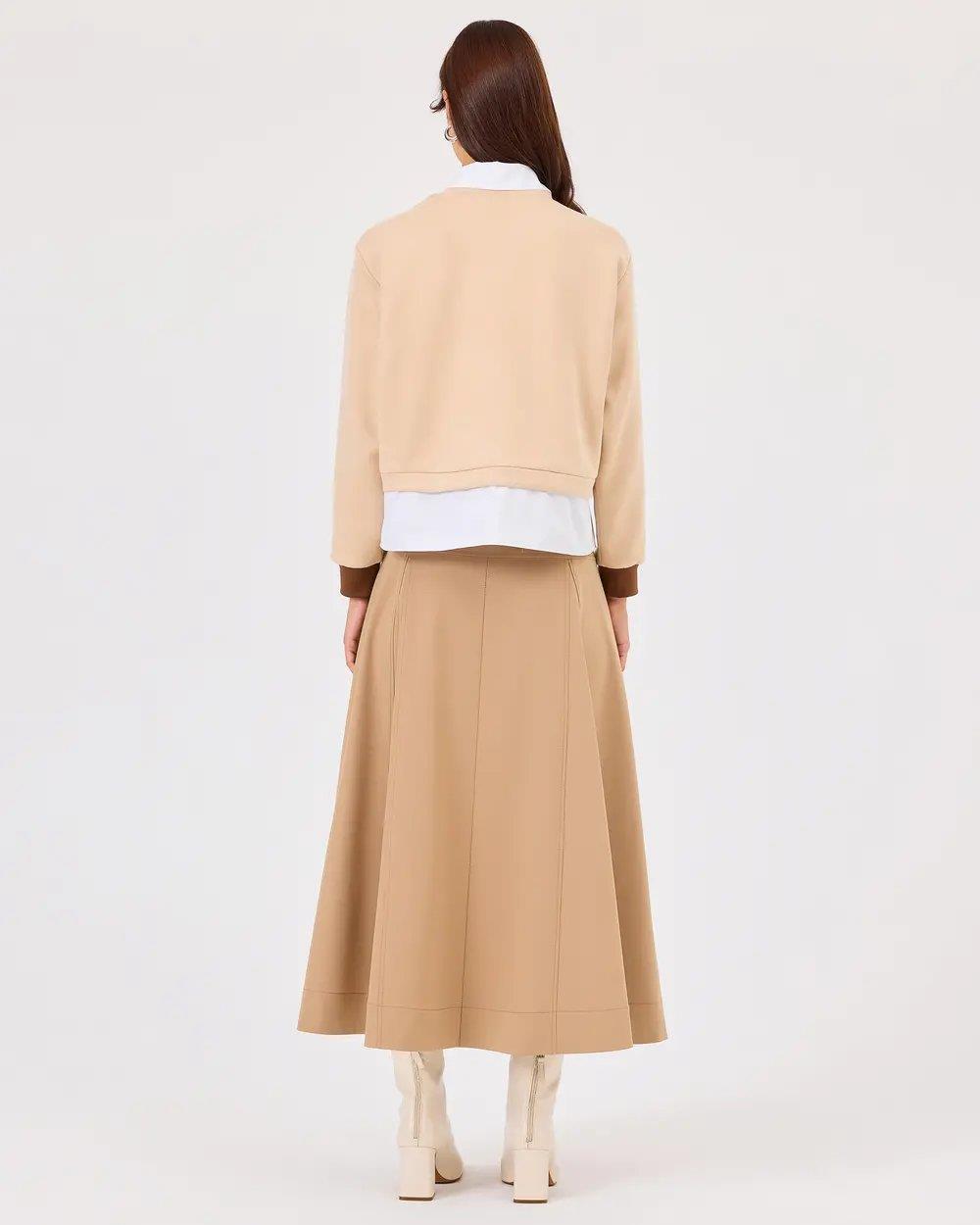 SCL Triko Bluz -242711015 Camel