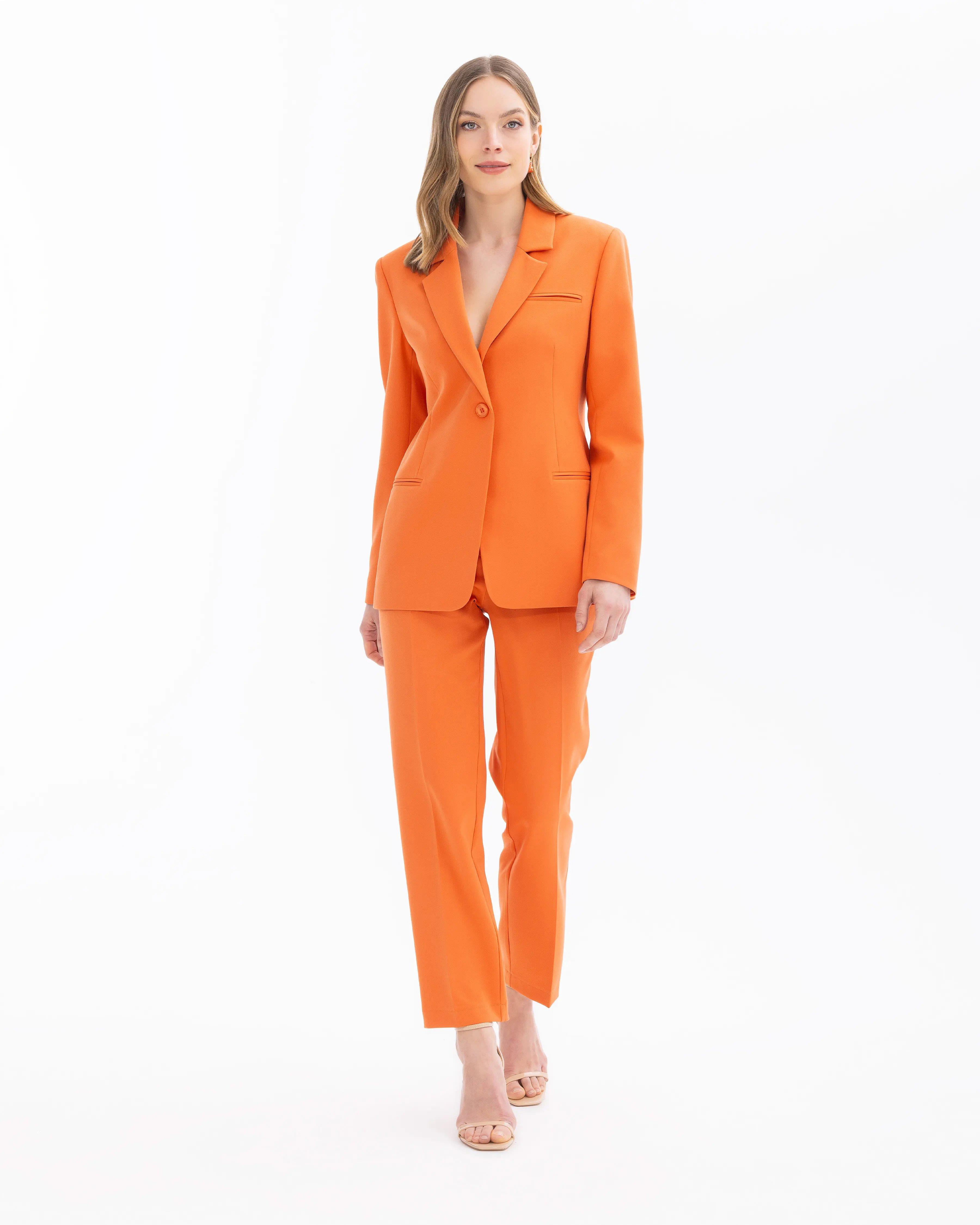 SEÇİL BLAZER CEKET - 401022 Turuncu