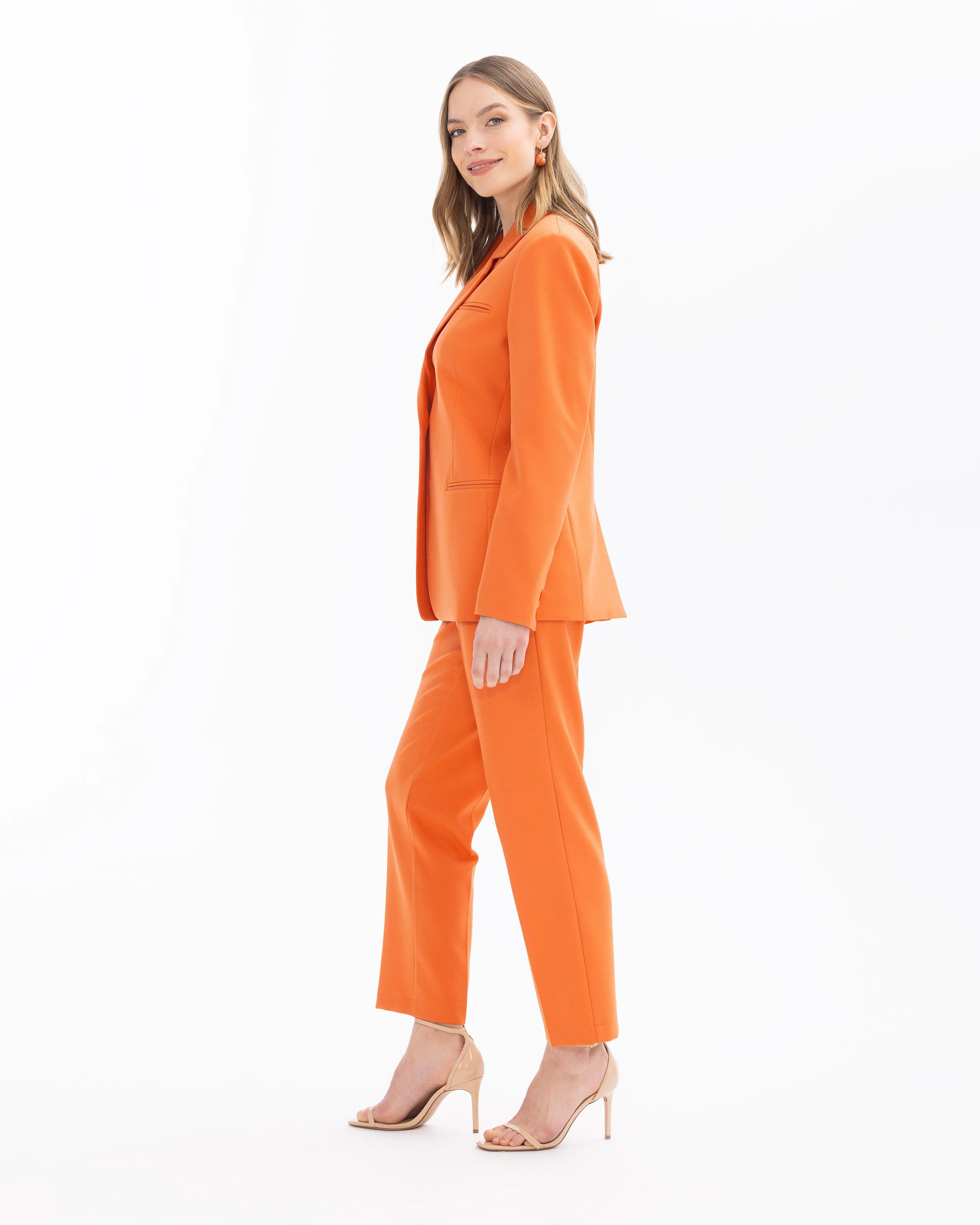 SEÇİL BLAZER CEKET - 401022 Turuncu