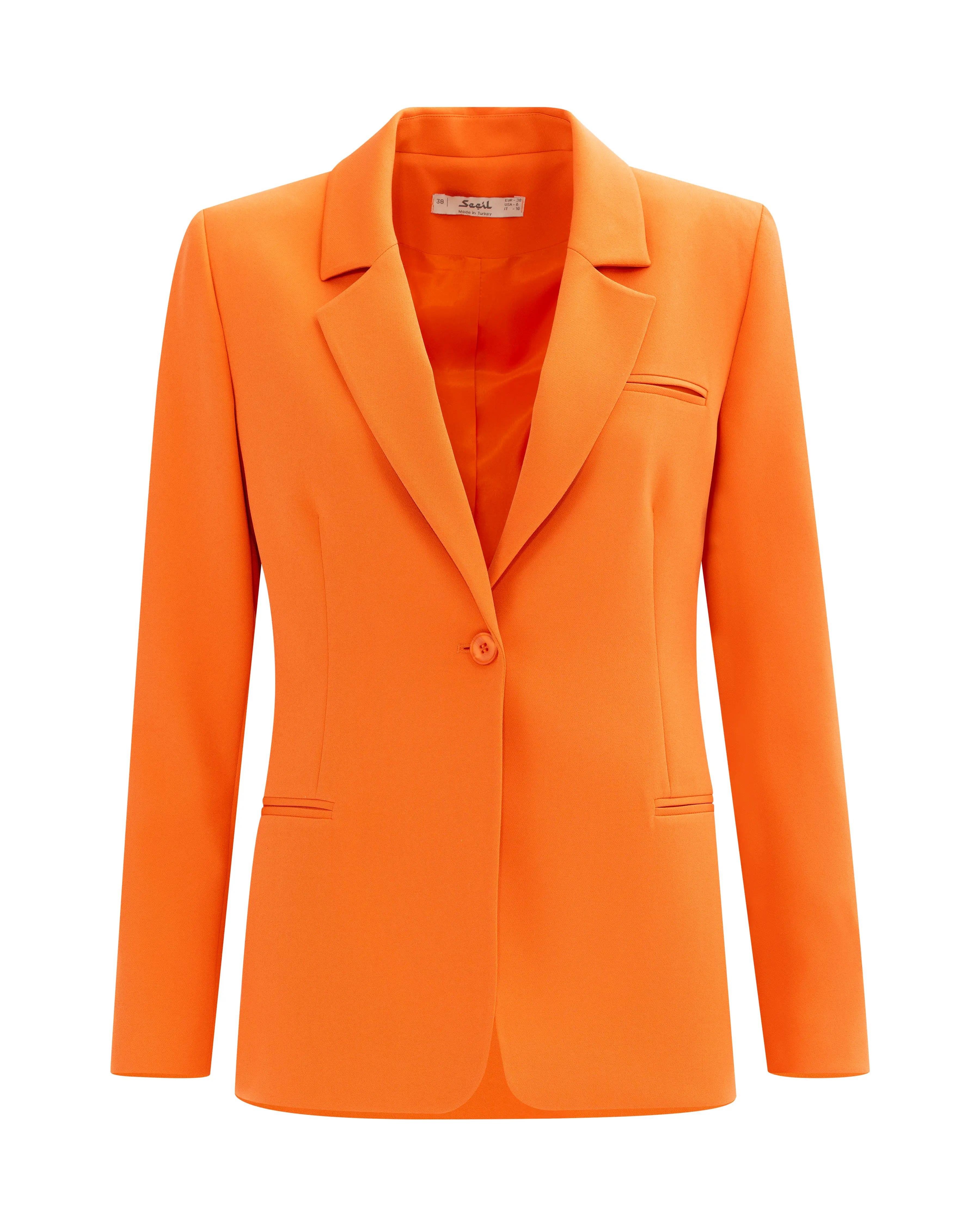 SEÇİL BLAZER CEKET - 401022 Turuncu