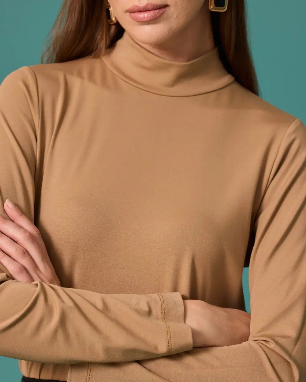 Seçil Bluz  - 10002621810008 Camel
