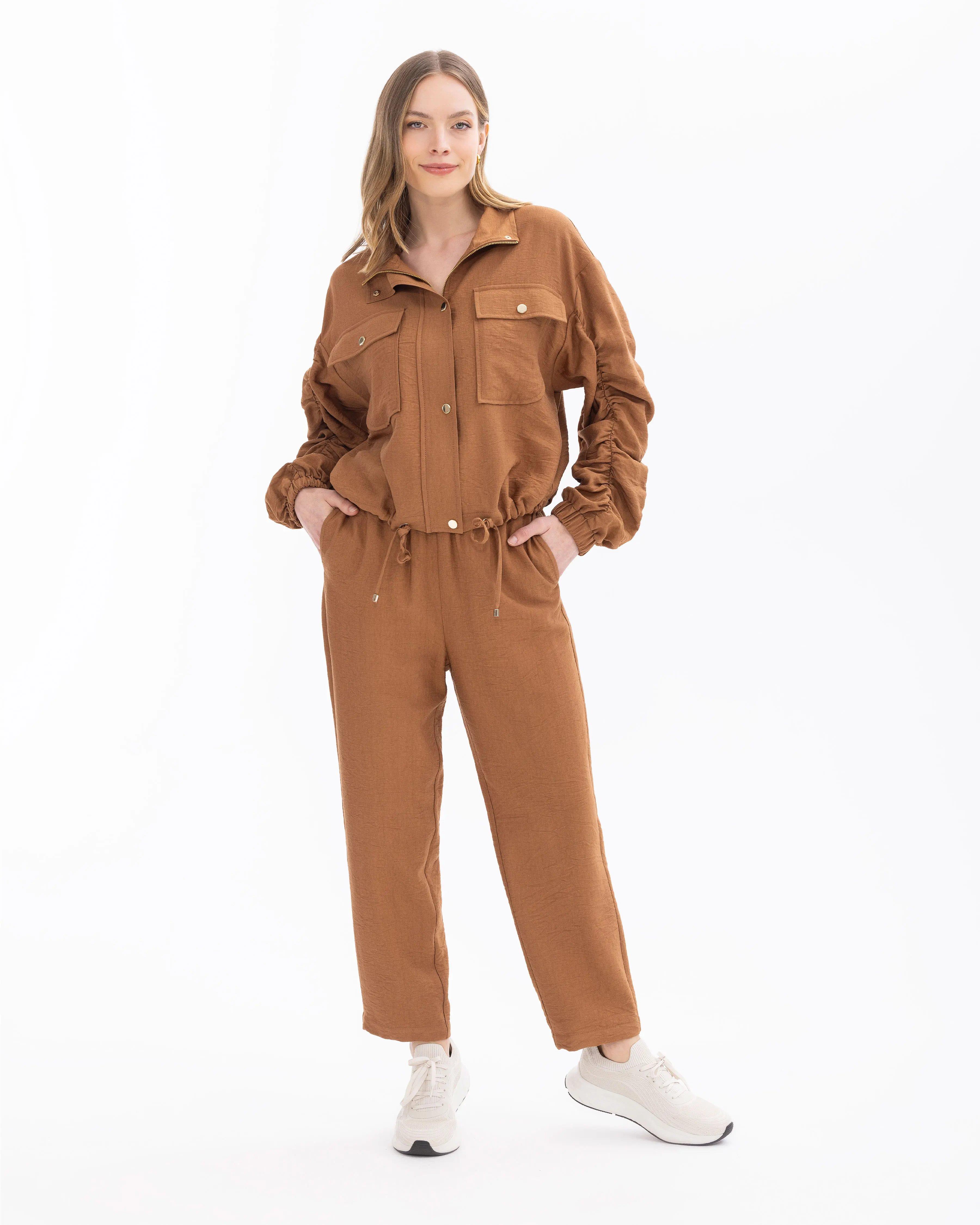SEÇİL GÜNLÜK CEKET-401010 Taba