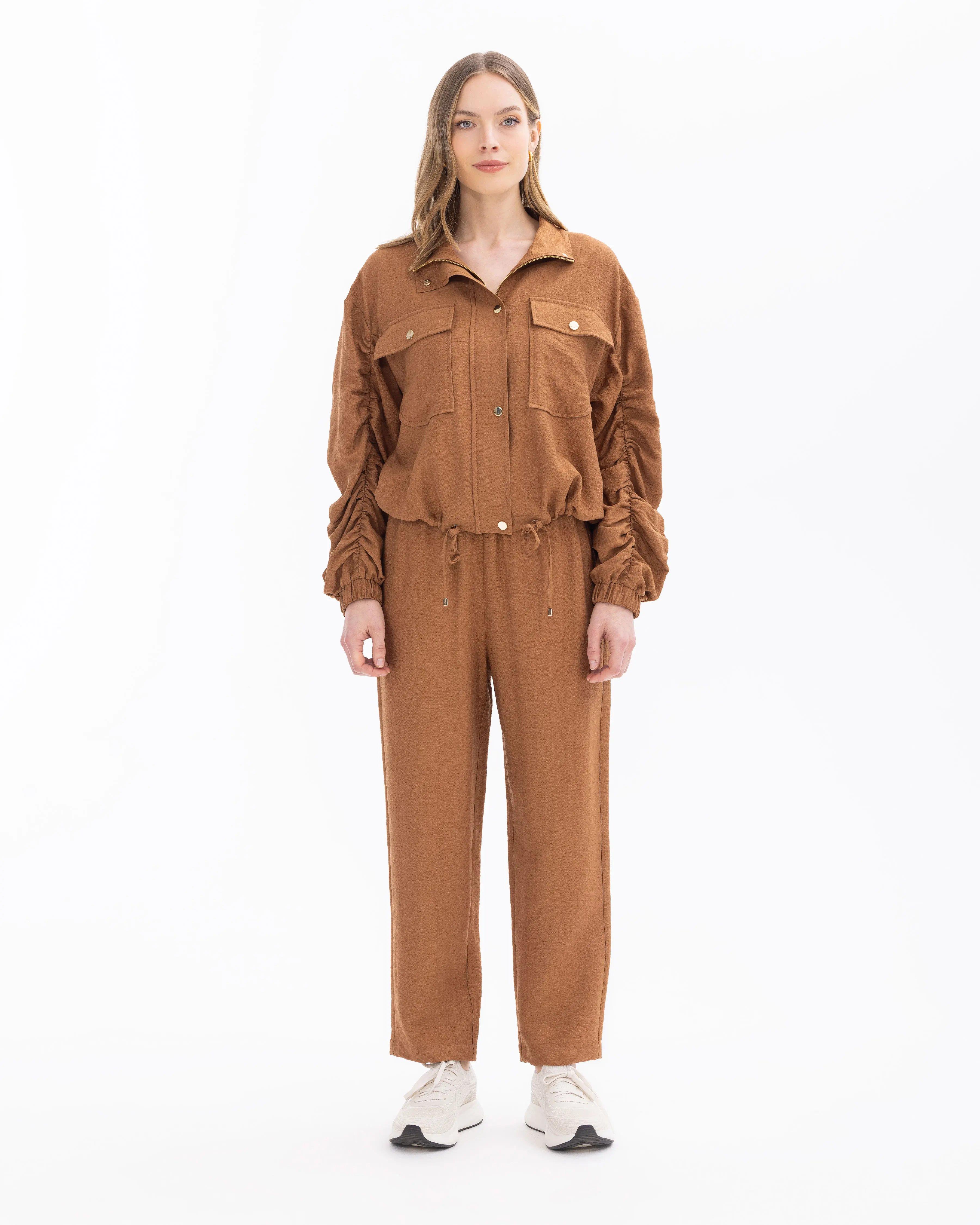 SEÇİL GÜNLÜK CEKET-401010 Taba