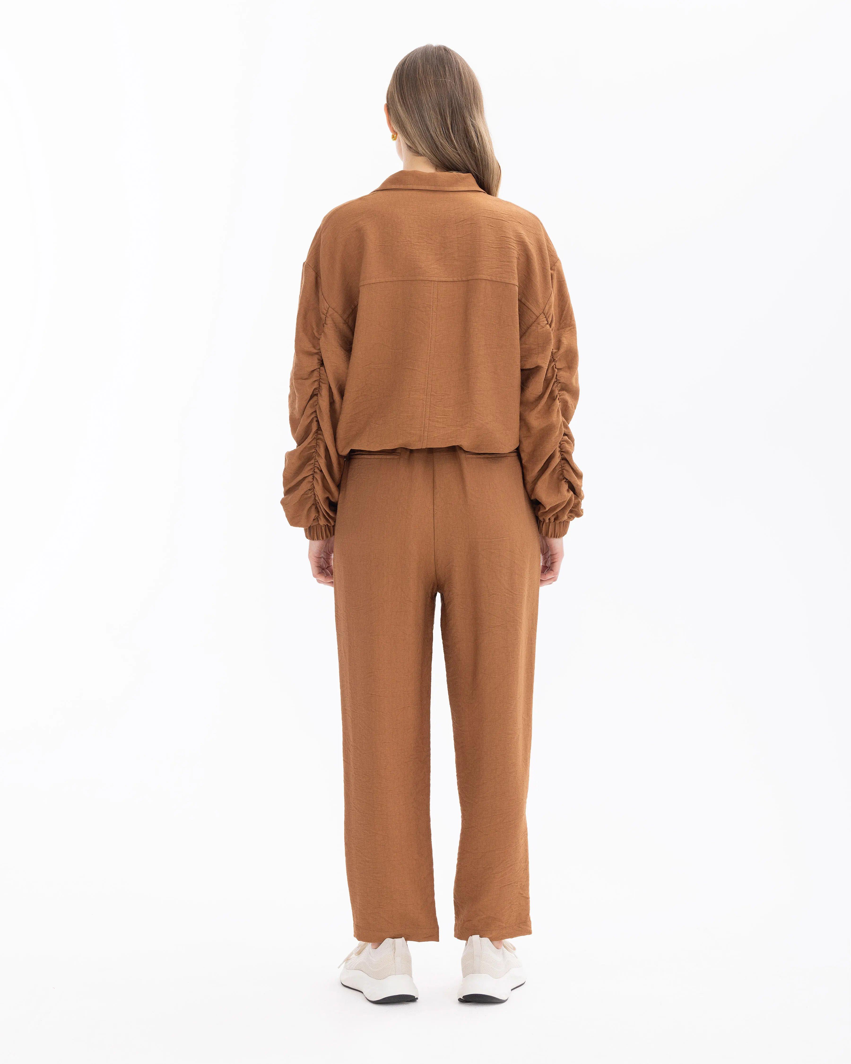 SEÇİL GÜNLÜK CEKET-401010 Taba