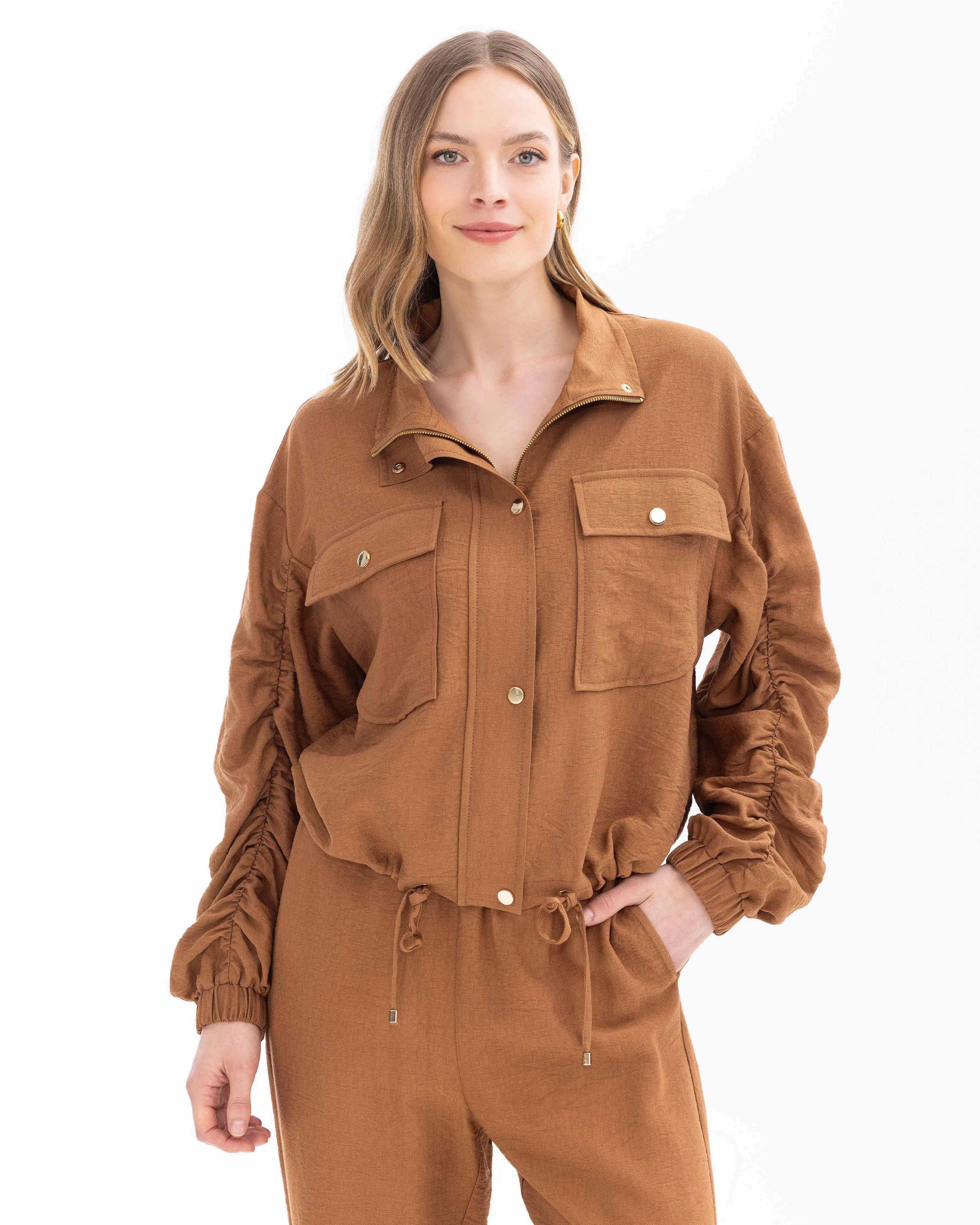 SEÇİL GÜNLÜK CEKET-401010 Taba