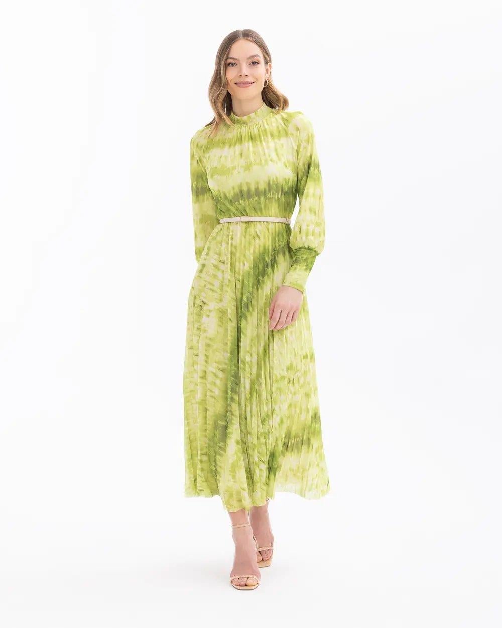 SEÇİL GÜNLÜK ELBİSE -001020 Yesil