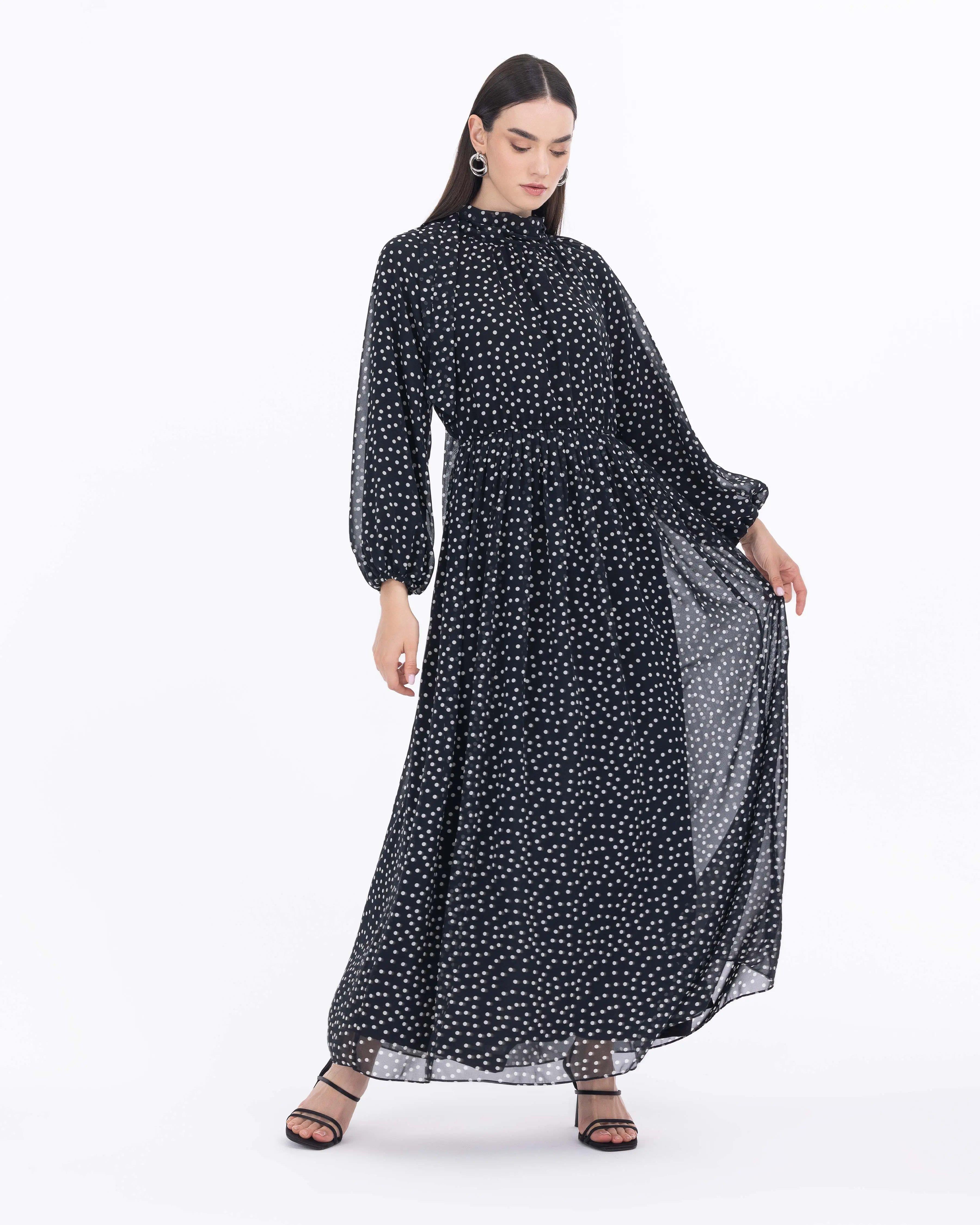 Seçil Günlük Elbise - 232001023 Siyah
