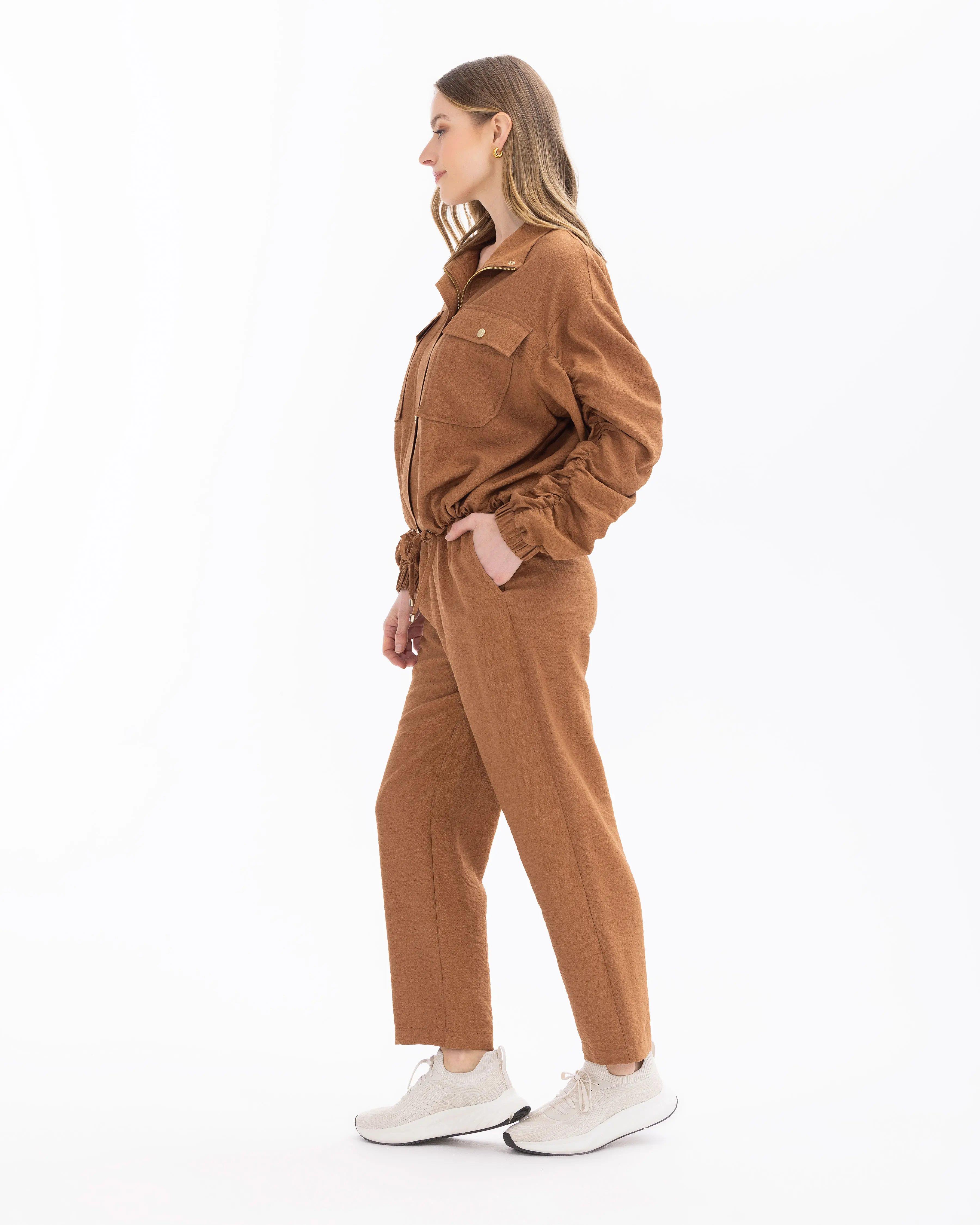 SEÇİL GÜNLÜK PANTOLON -001010 Taba