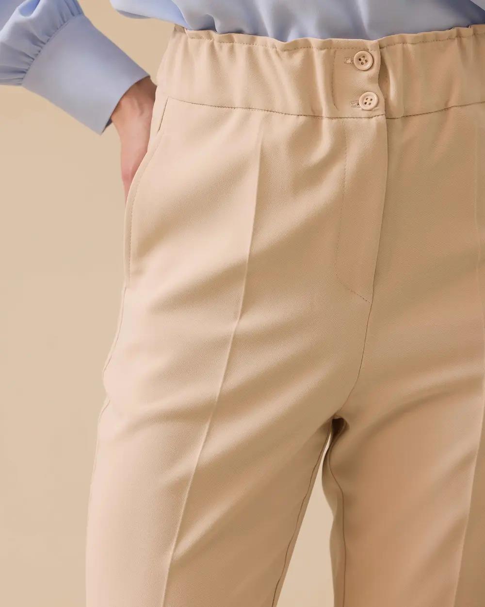 SEÇİL GÜNLÜK PANTOLON -251010031 Bej