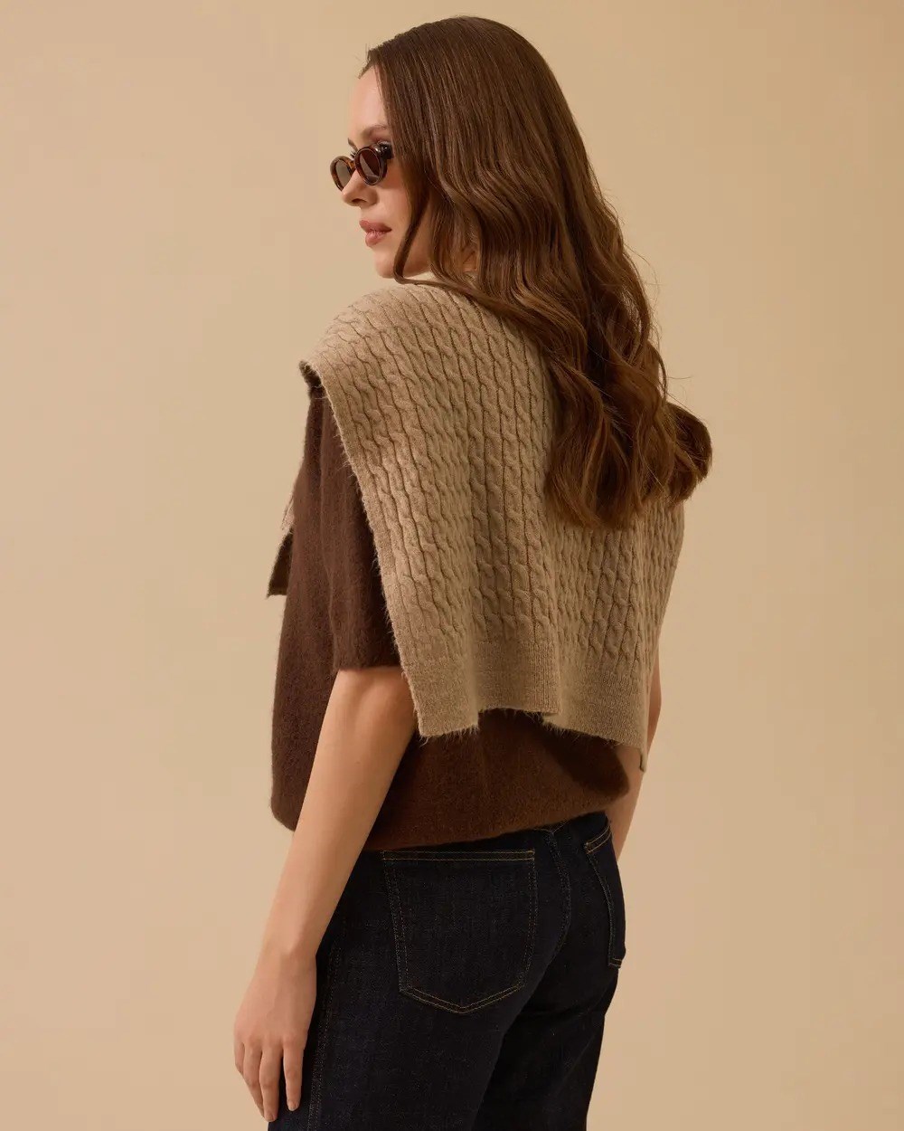 Seçil Omuz Şalı-10002621910003 CAMEL